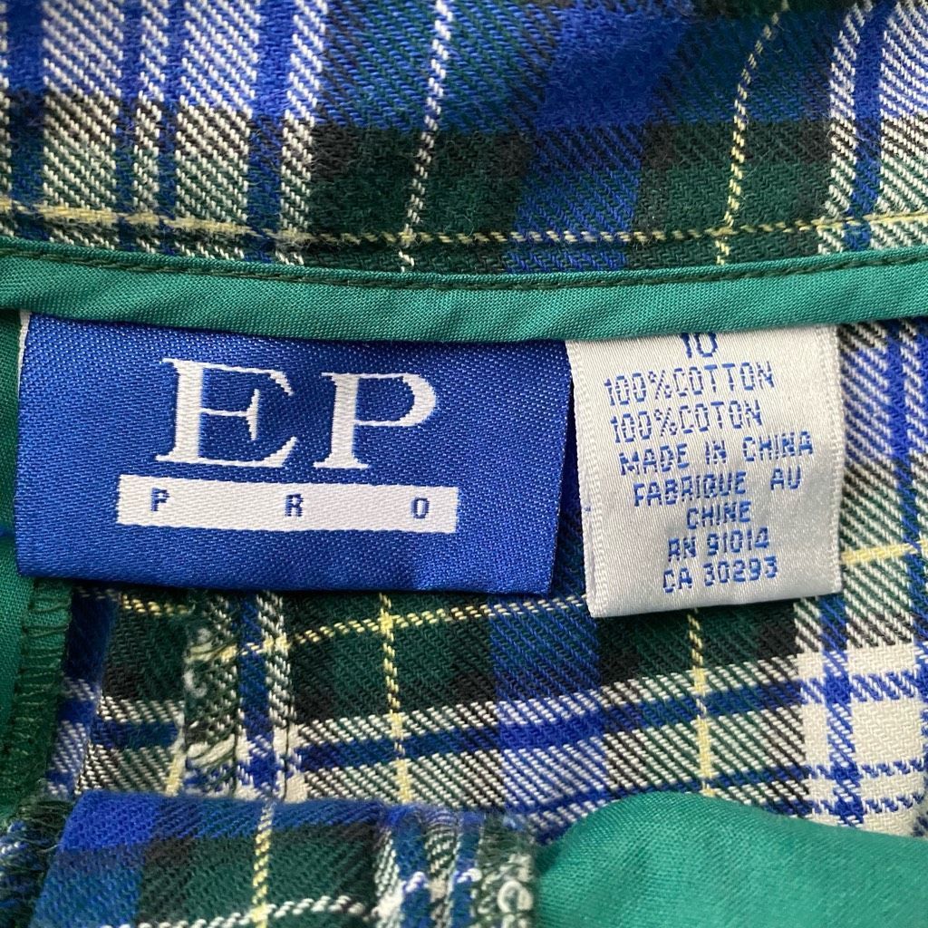 Other EP Pro golf women M/10 100% cotton plaid shorts and full zip Size M / US 6-8 / IT 42-44 - 7 Thumbnail