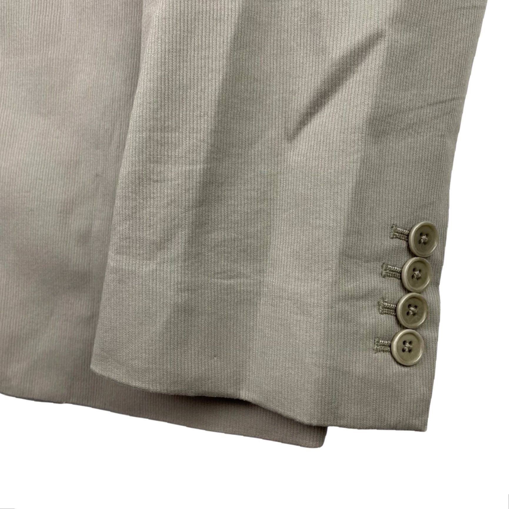 John Varvatos John Varvatos Men's Blazer Jacket 2-Button Single-Breasted Khaki/Tan 44R 100% Cotton Beige Size 44R - 4 Thumbnail