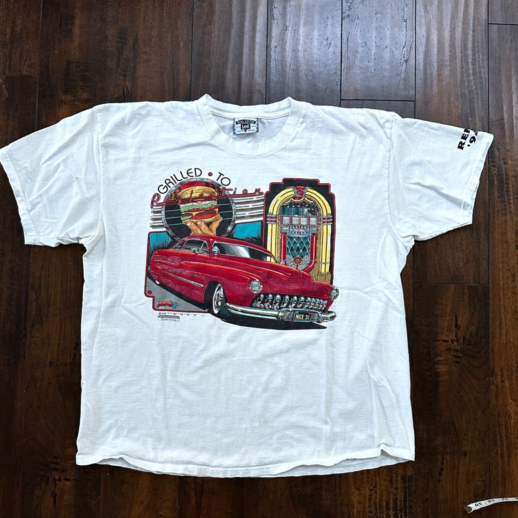 Lee VINTAGE LLee Burger T Shirt Lee Shirt XL White Men Size US XL / EU 56 / 4 - 5 Thumbnail