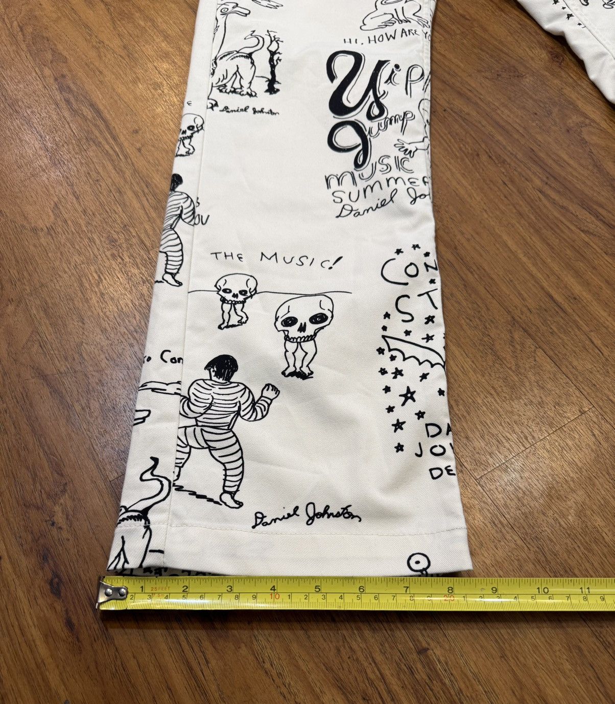 Vans Vans Chino Loose Fit Pants Daniel Johnston Art White 28 30 Size US 28 / EU 44 - 8 Thumbnail