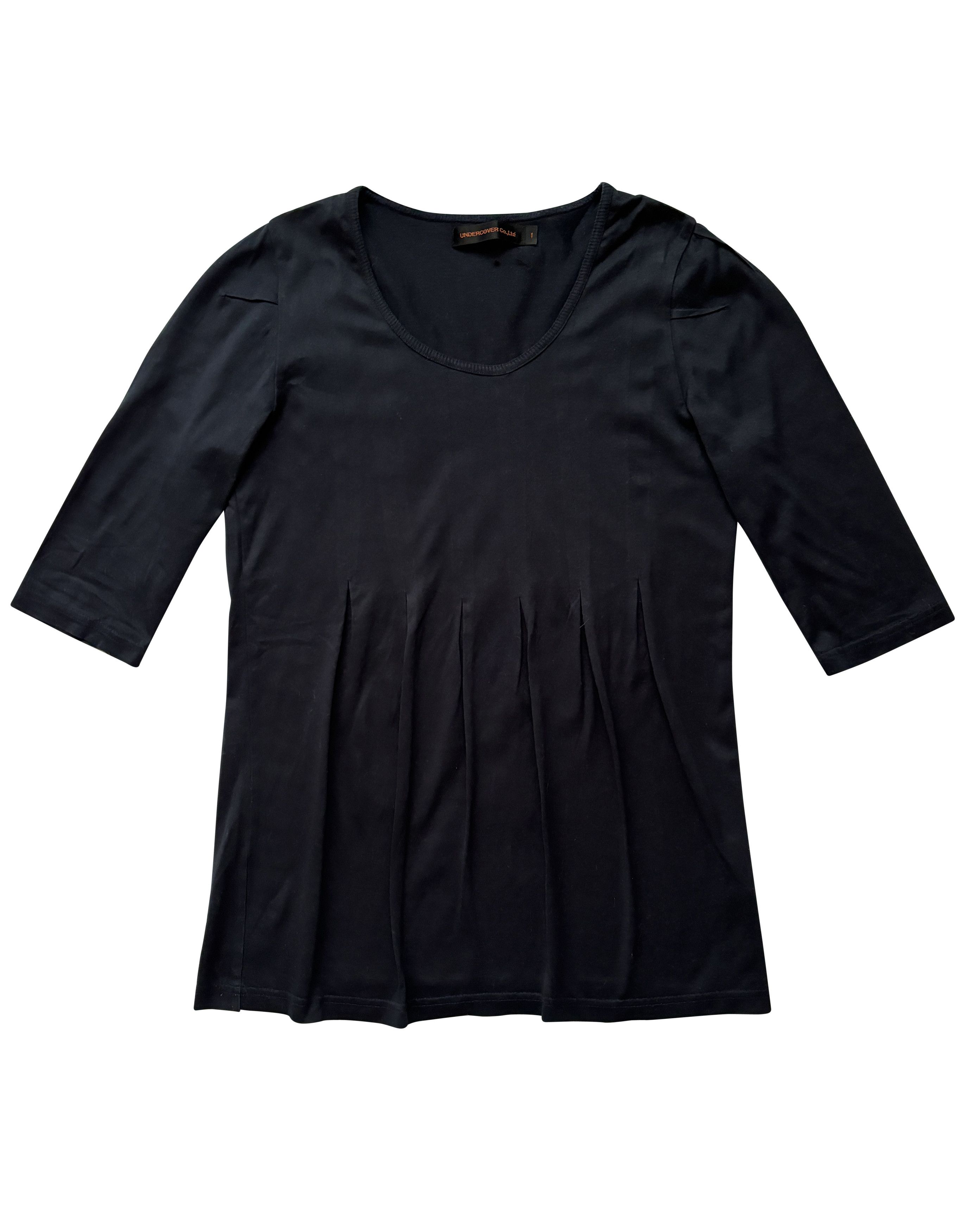Undercover ⚡️QUICK SALE⚡️Undercover Navy T-Shirt with Pleating in Front Size S / US 4 / IT 40 - 1 Thumbnail