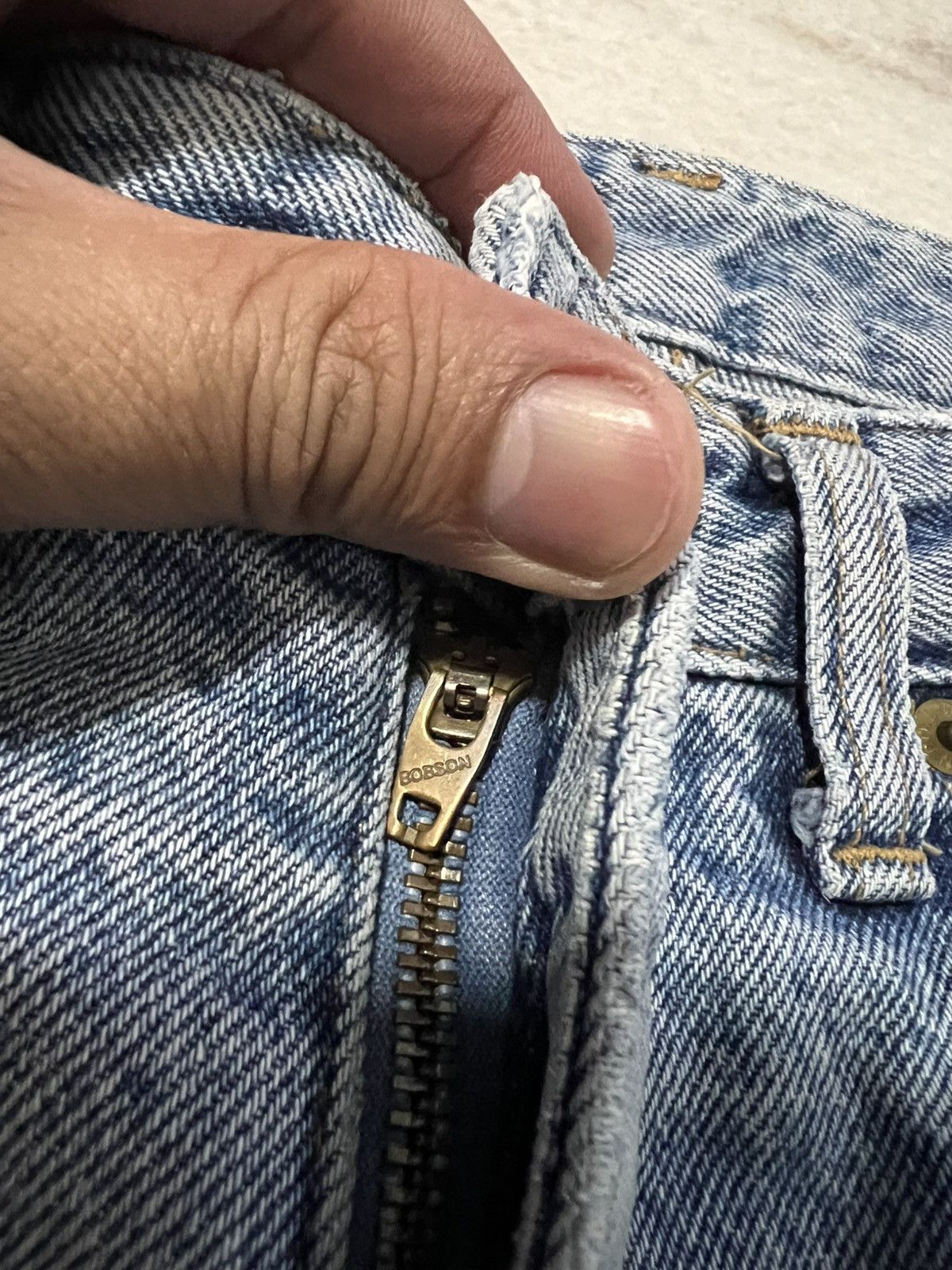 If Six Was Nine 💥90s Bobson Light Wash Distressed Jean Size US 30 / EU 46 - 12 Thumbnail