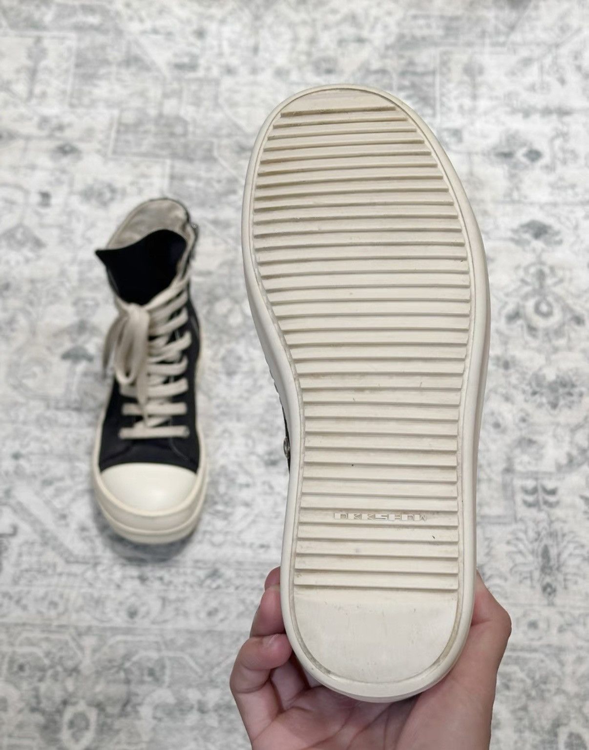 Rick Owens Drkshdw Rick Owens DRKSHDW women's high-top sneakers Size US 7 / IT 37 - 9 Thumbnail