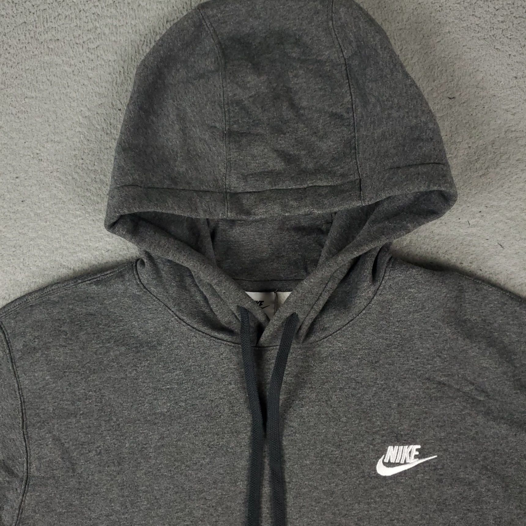 Nike Nike Hoodie Mens Large Gray Swoosh Dri Fit Pullover Sweatshirt Size US L / EU 52-54 / 3 - 2 Thumbnail