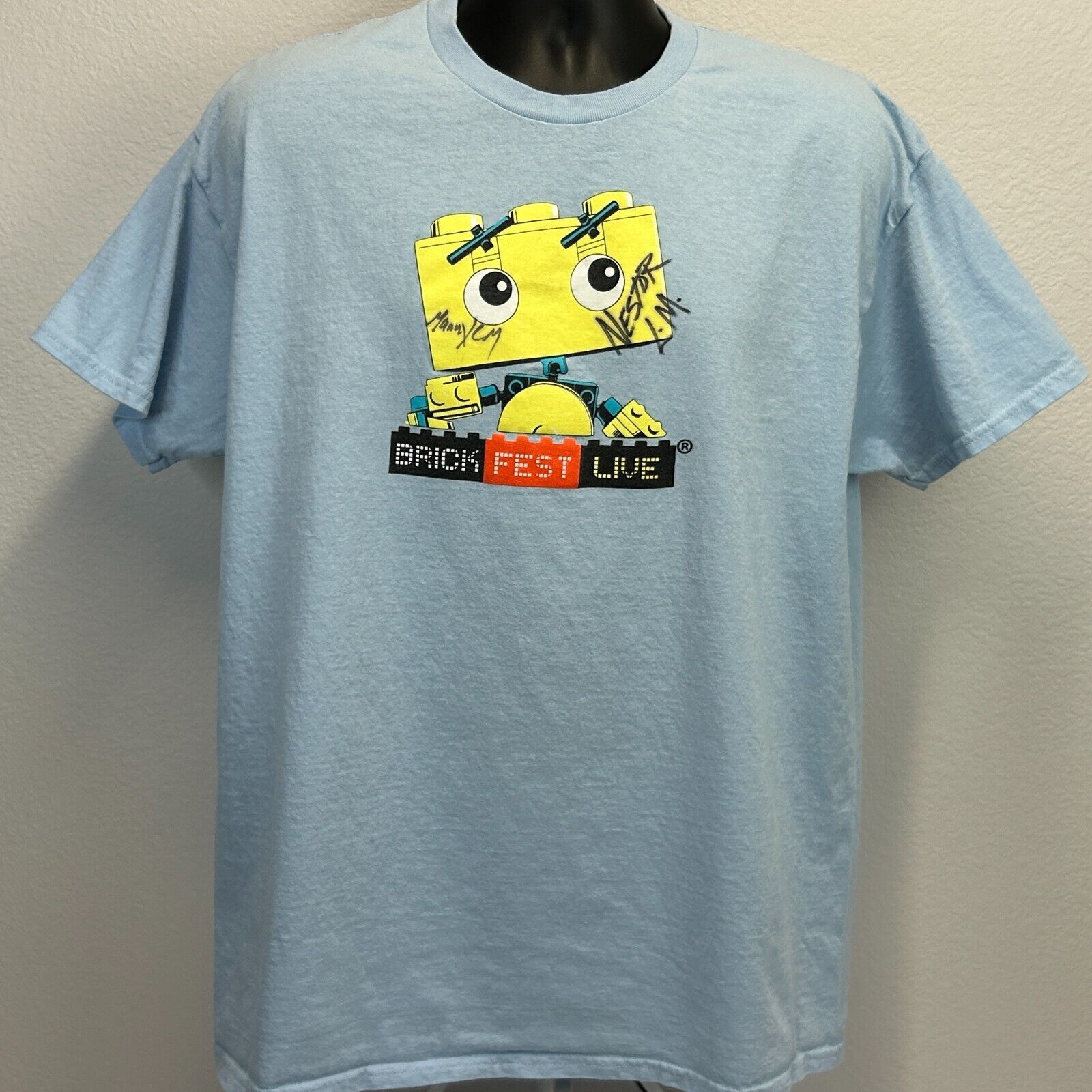 Gildan Brick Fest Live T Shirt LEGO Masters Manny Nestor XL X-Large Size US XL / EU 56 / 4 - 2 Thumbnail