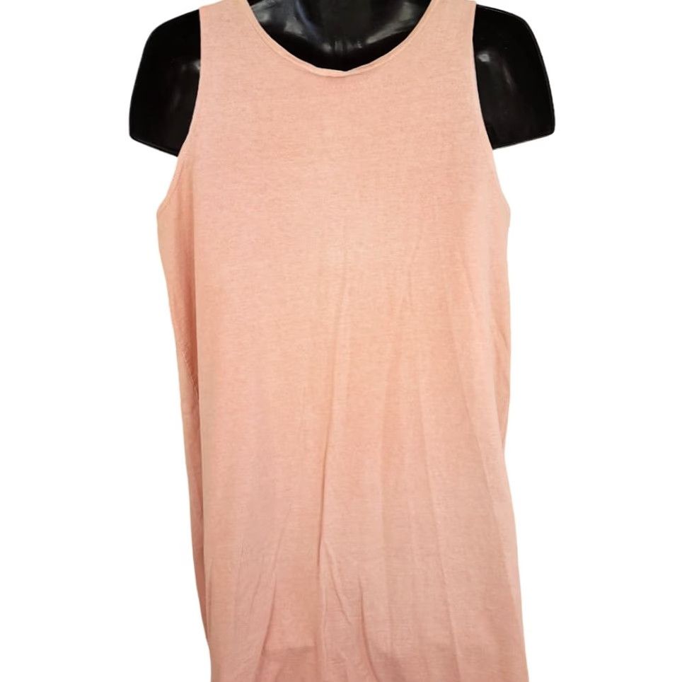 Pinko VINTAGE Glen Ivy Spa Tank Top Womens XL Pink Tank Womens XL Pink Cotton 90s Made In USA Size XL / US 12-14 / IT 48-50 - 5 Thumbnail