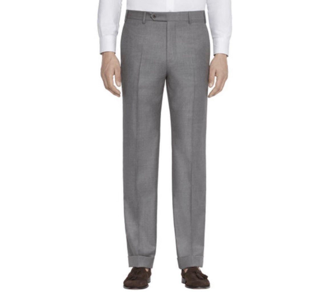 Zanella 'Todd' Super 120's Wool Serge Tropical Weight Trouser Size 38R - 1 Thumbnail