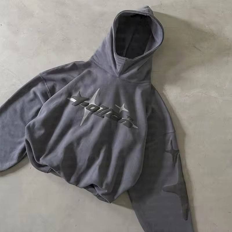 Vintage American vintage Hight Street hooded sweatshirt. Size US XL / EU 56 / 4 - 1 Thumbnail