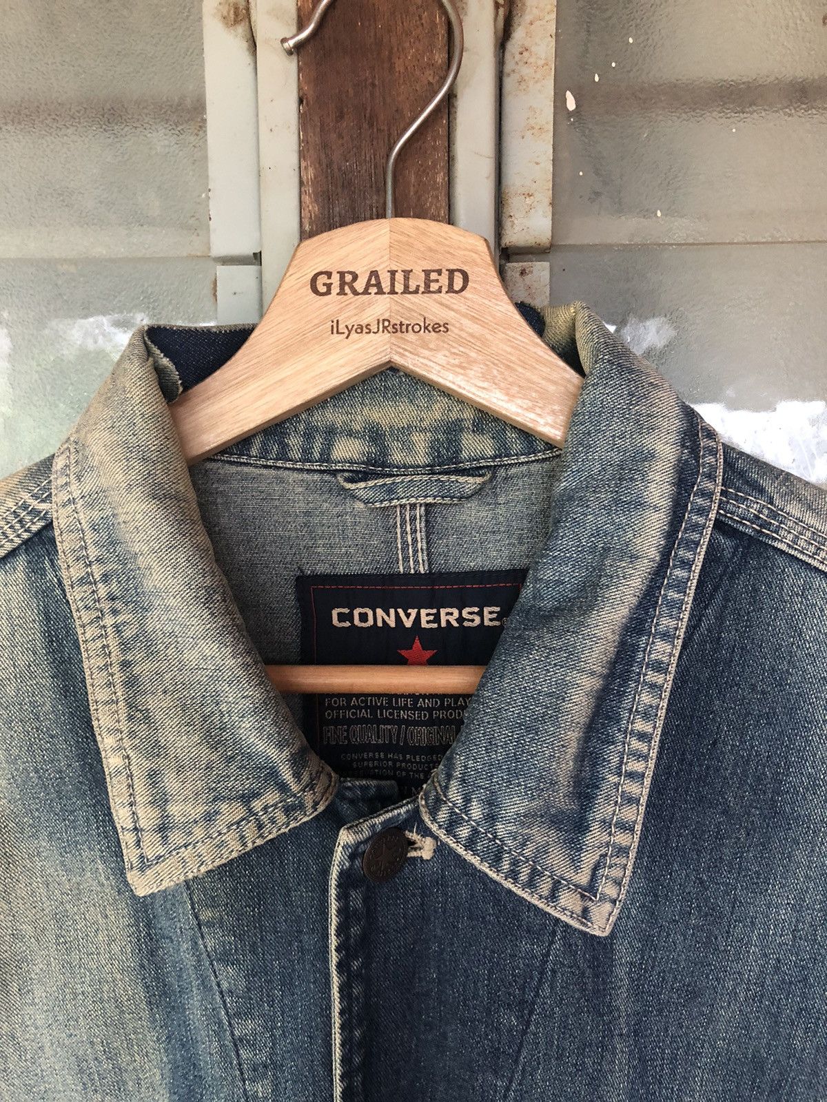 Converse Vintage Converse Distressed Denim Jacket Size US M / EU 48-50 / 2 - 23 Thumbnail