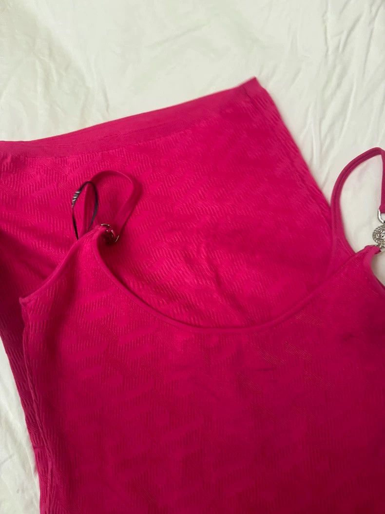 Versace Versace Rose red camisole dress Size S / US 4 / IT 40 - 5 Thumbnail