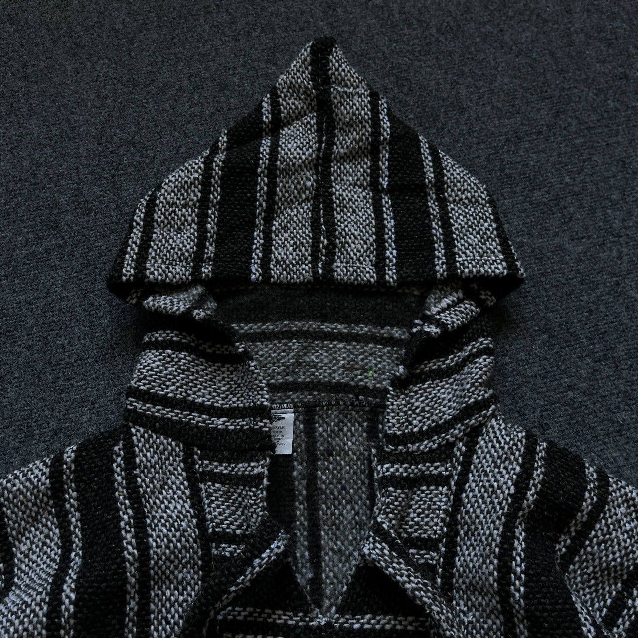 Boohoo VTG Del Mex Mexican Baja Hoodie Knit Sweater Jerga Pullover Size US L / EU 52-54 / 3 - 11 Thumbnail