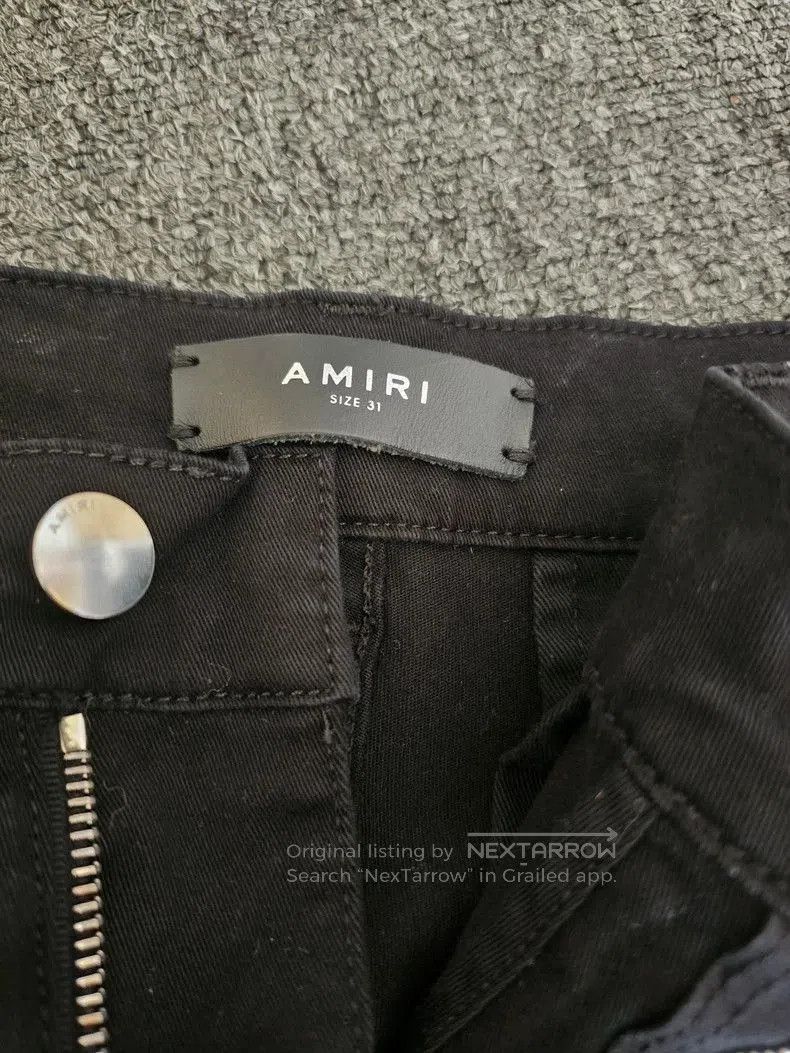 Amiri Amiri Black Jeans with Red Stripes. Size US 31 - 6 Thumbnail