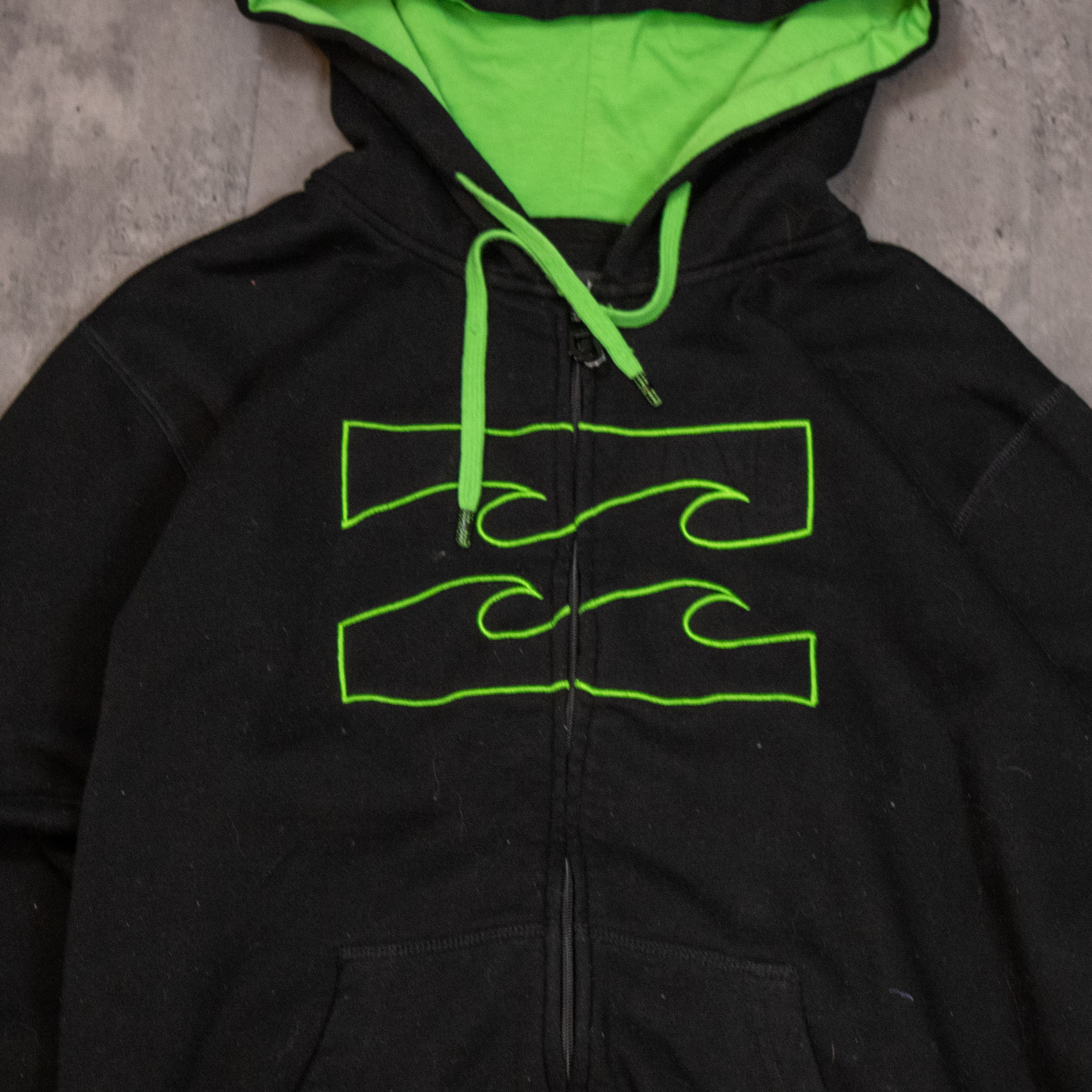 Billabong Y2K 2000's 00's Billabong Black Surfwear Zip Black Hoodie Size US M / EU 48-50 / 2 - 5 Thumbnail