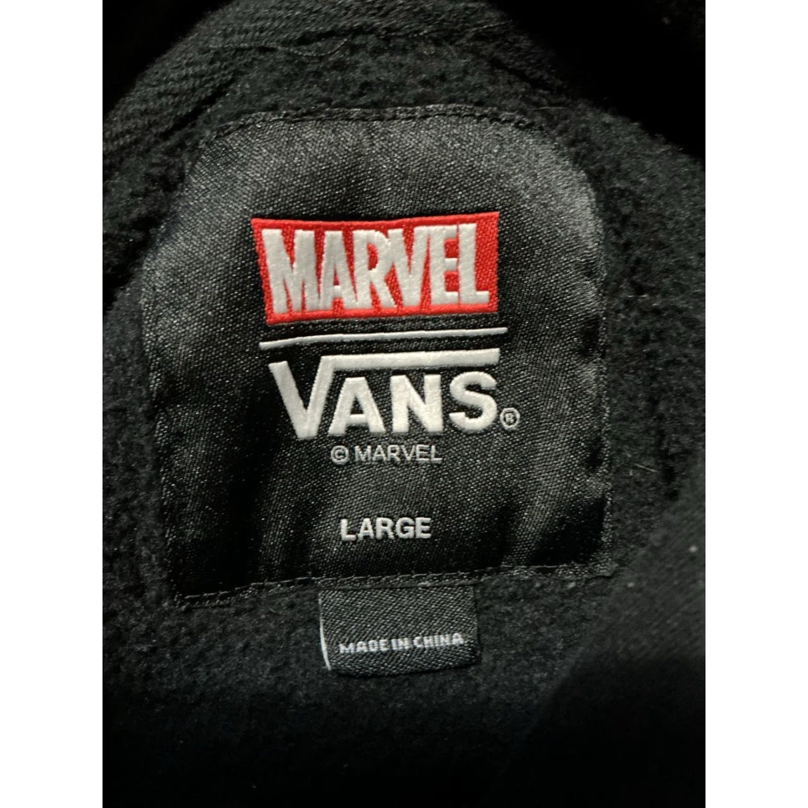 Vintage Vans X Marvel Comics Venom Black Fleece Embroidered Pullover Hoodie Sz. L Size US L / EU 52-54 / 3 - 6 Thumbnail