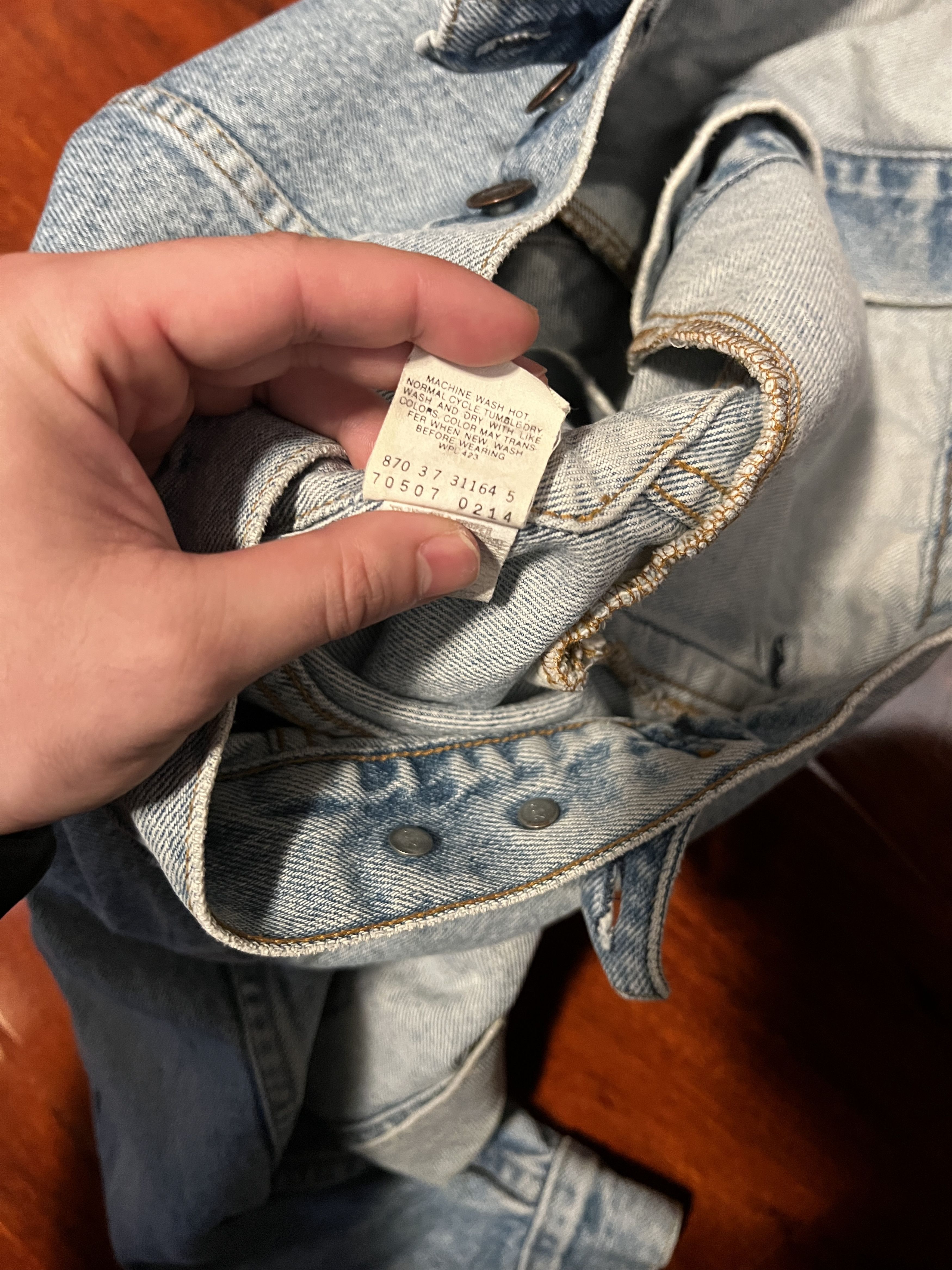 Levi's Vintage 90's Levis Washed Blue Denim Jacket Size US S / EU 44-46 / 1 - 6 Thumbnail