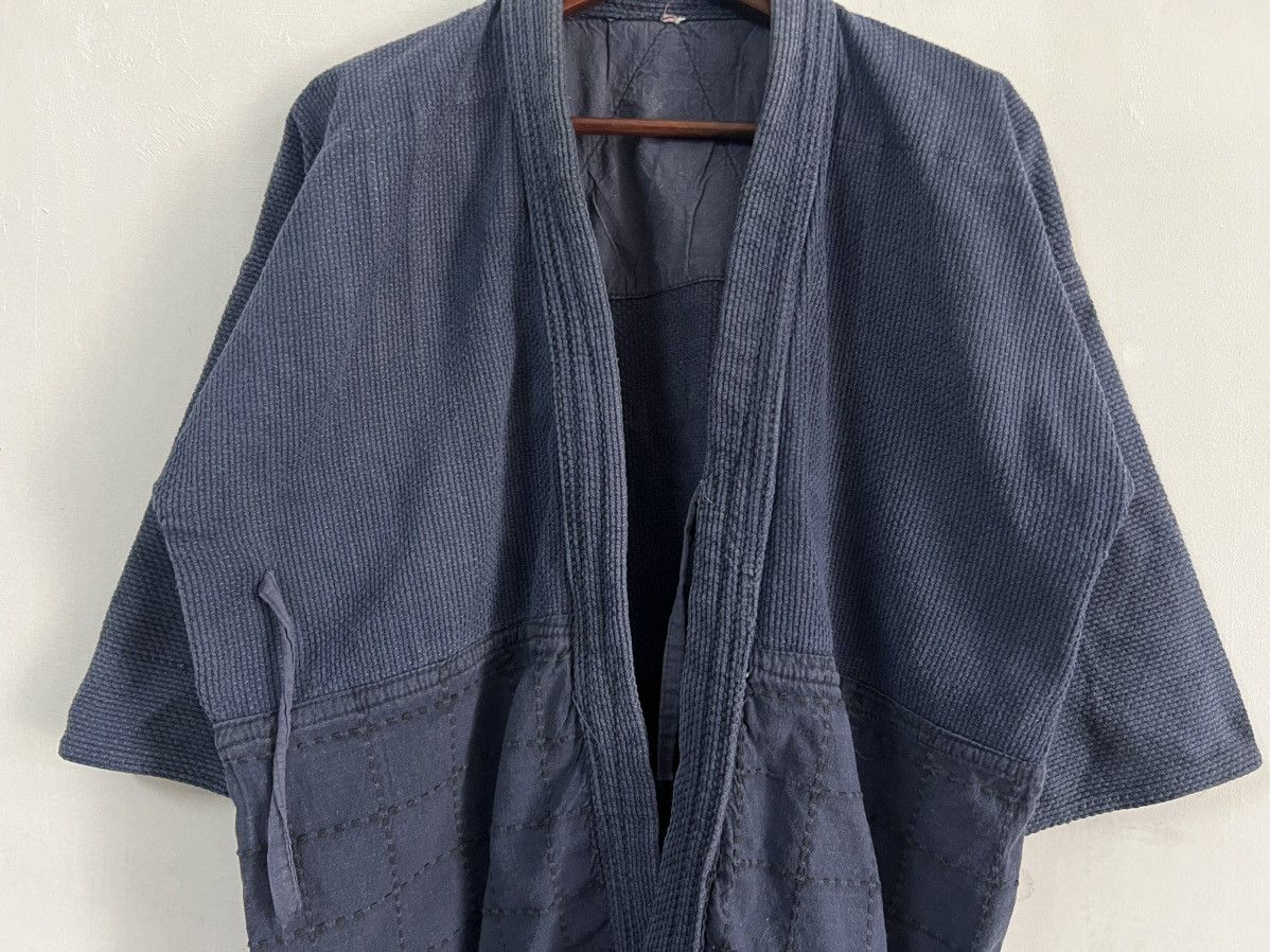 Indigo Vintage Indigo Kendo Bulldog Dyed Boro Patchwork Kimono Size US L / EU 52-54 / 3 - 4 Thumbnail