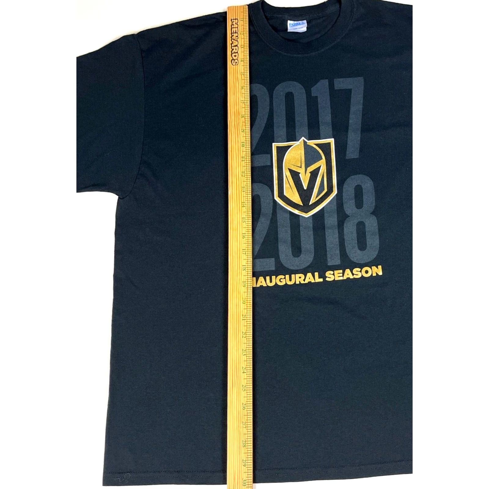 Port & Company Port & Company Men's T-Shirt Vegas Golden Knights 2017-2018 Inaugural Season 2XL Black Short Sleeve Crew Neck Sports Size US XXL / EU 58 / 5 - 6 Thumbnail