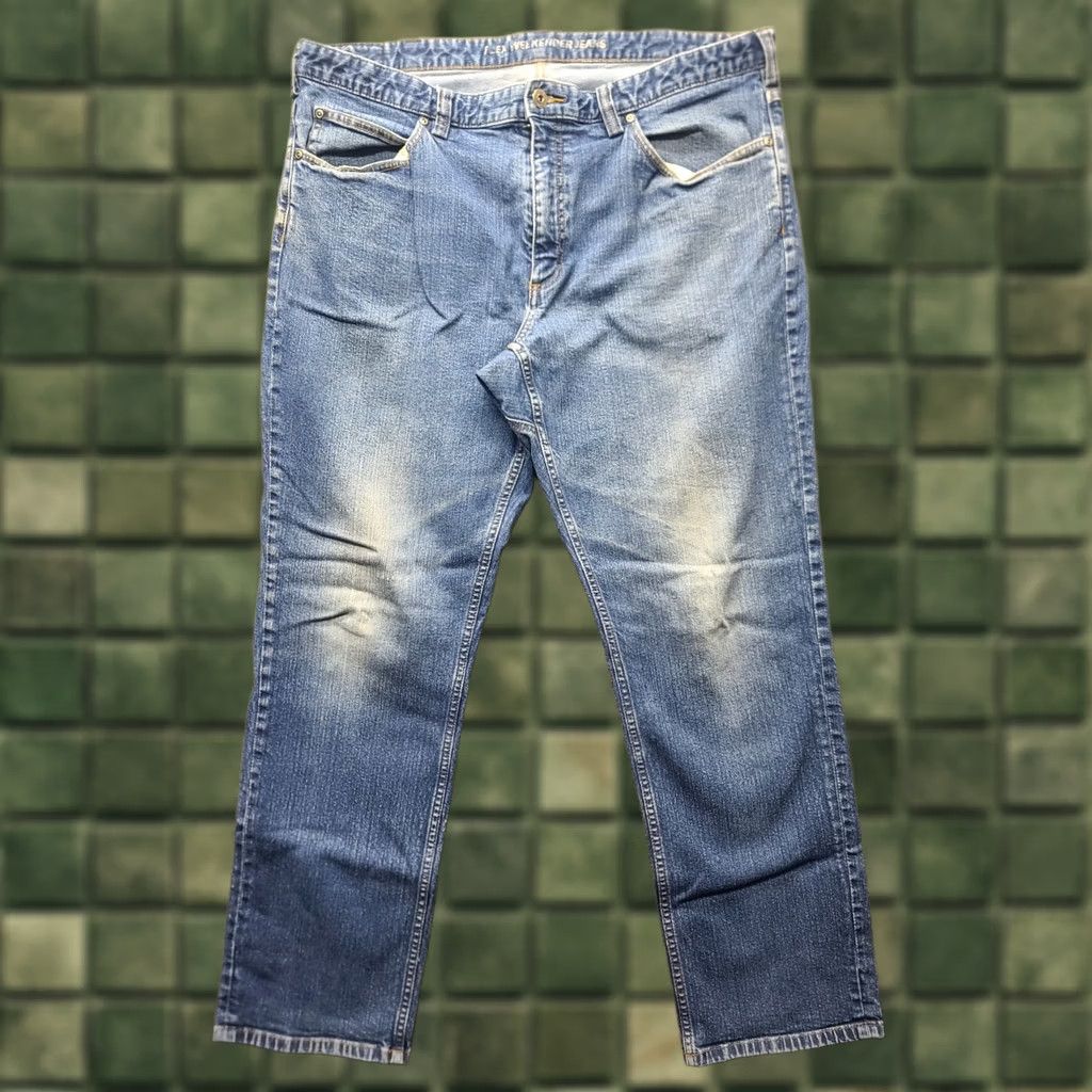 Vintage Duluth Mens Jeans 38x32 Flex Weekender Trim Fit Straight Leg Stretch Denim 5-Pocket Regular Rise Blue Cotton Spandex Durable USA Style Jeans Mens Size US 38 / EU 54 - 1 Thumbnail