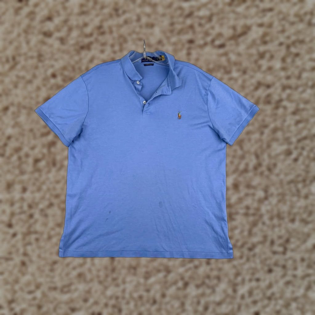 Ralph Lauren Polo Ralph Lauren Shirt Men Large Blue Short Sleeve Cotton Slim Fit Read Size US L / EU 52-54 / 3 - 1 Thumbnail