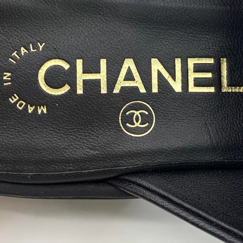 Chanel Chanel 25C black diamond double C logo lambskin wrap-head Size US 5.5 / IT 35.5 - 8 Thumbnail