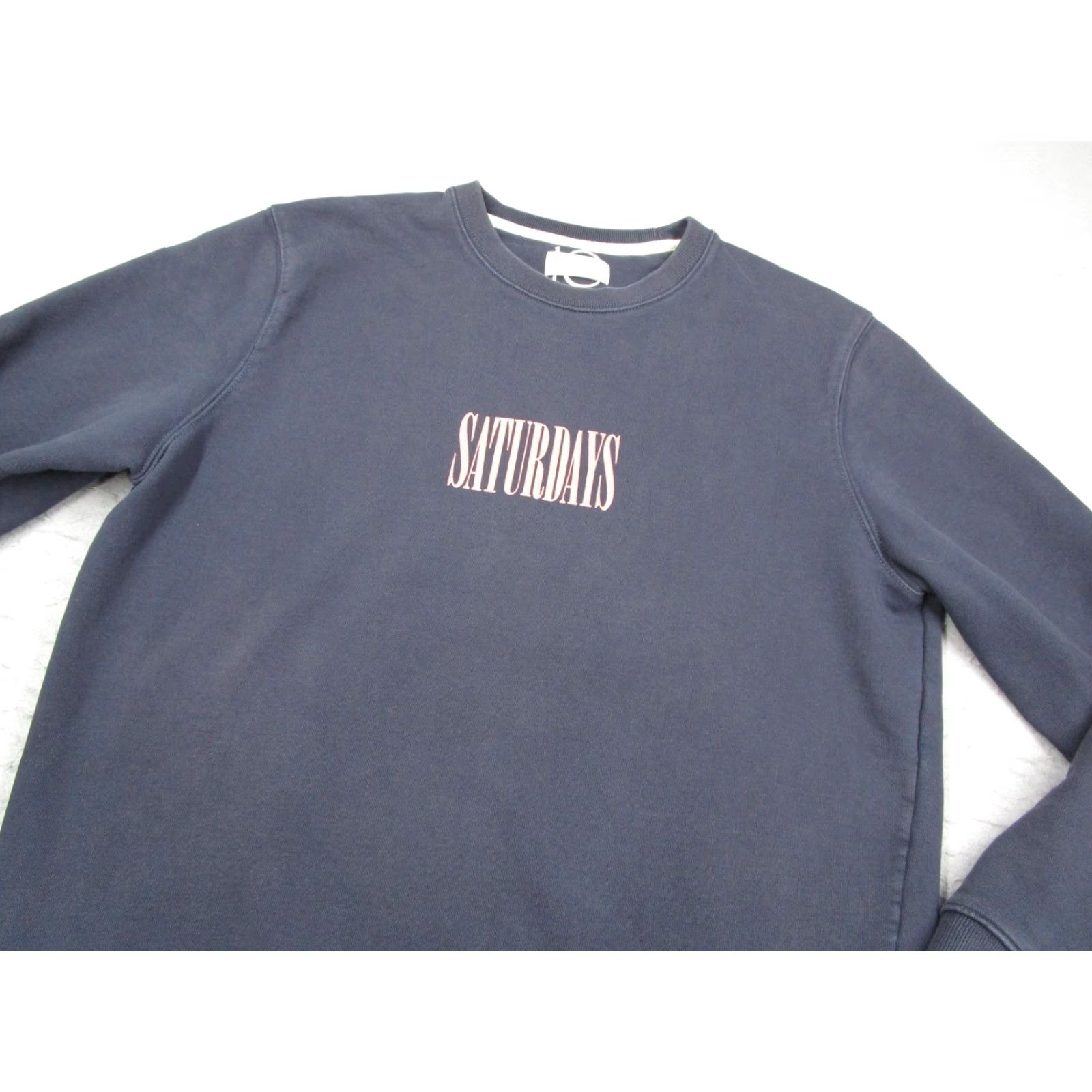 Vintage Saturdays New York City Sweatshirt Women Large Blue SATURDAYS Logo Crewneck Size L / US 10 / IT 46 - 3 Thumbnail