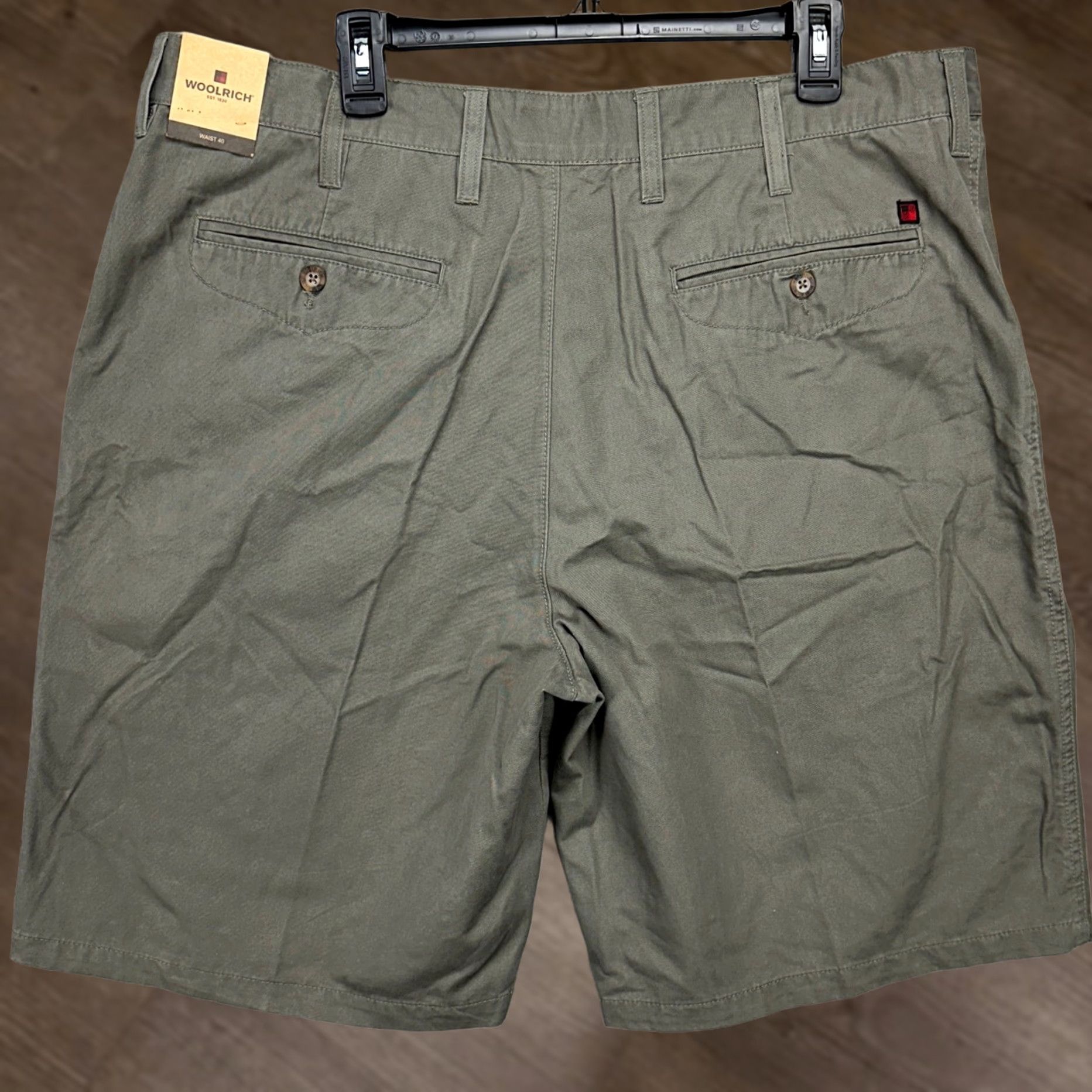 Vintage Woolrich Fieldstone Mens Khaki Shorts 40 Gray Flat Front Pockets Casual NEW Size US 40 / EU 56 - 1 Thumbnail