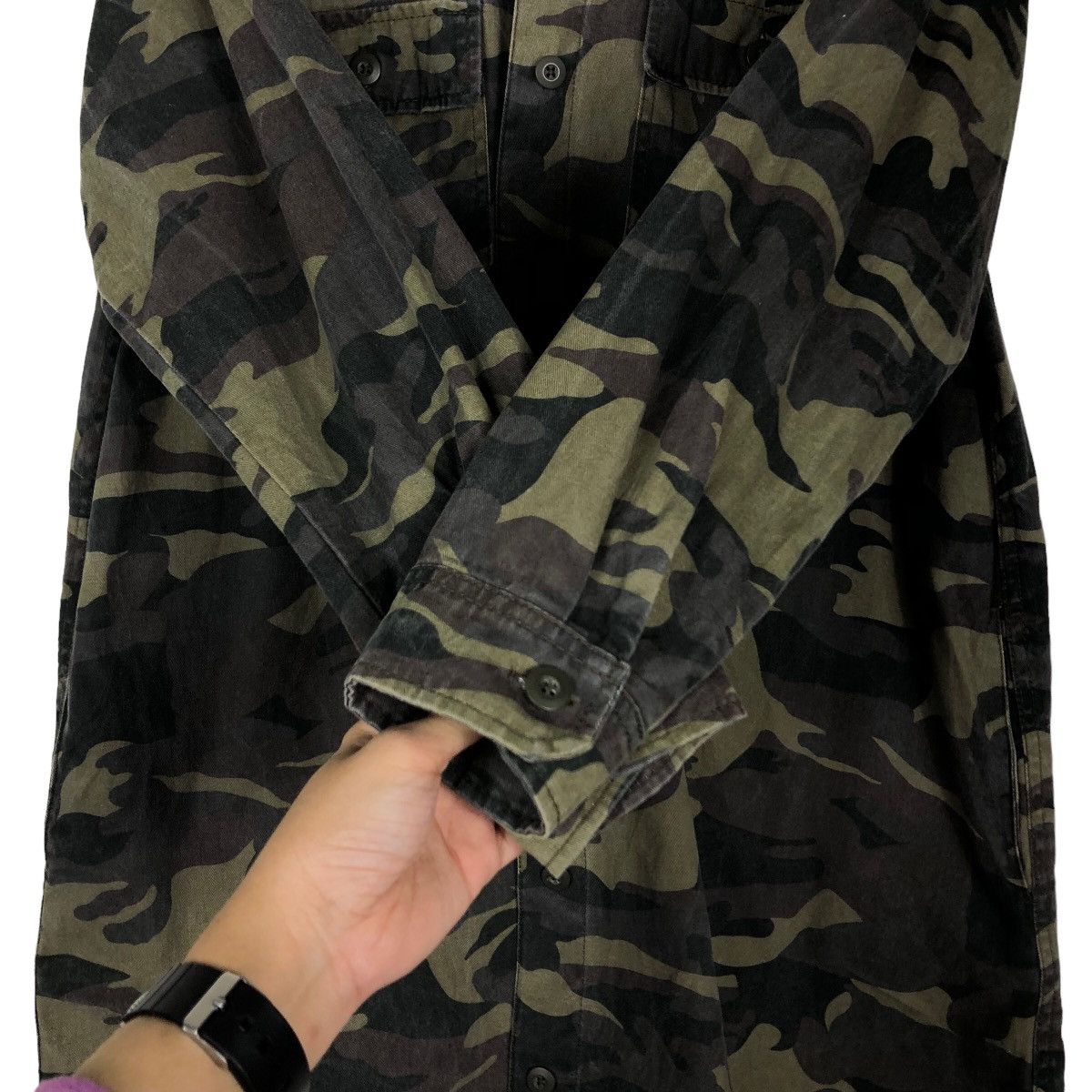 Japanese Brand 🔥Vintage Military Camouflage Work Jacket Gorge Japan Made Size US M / EU 48-50 / 2 - 15 Thumbnail