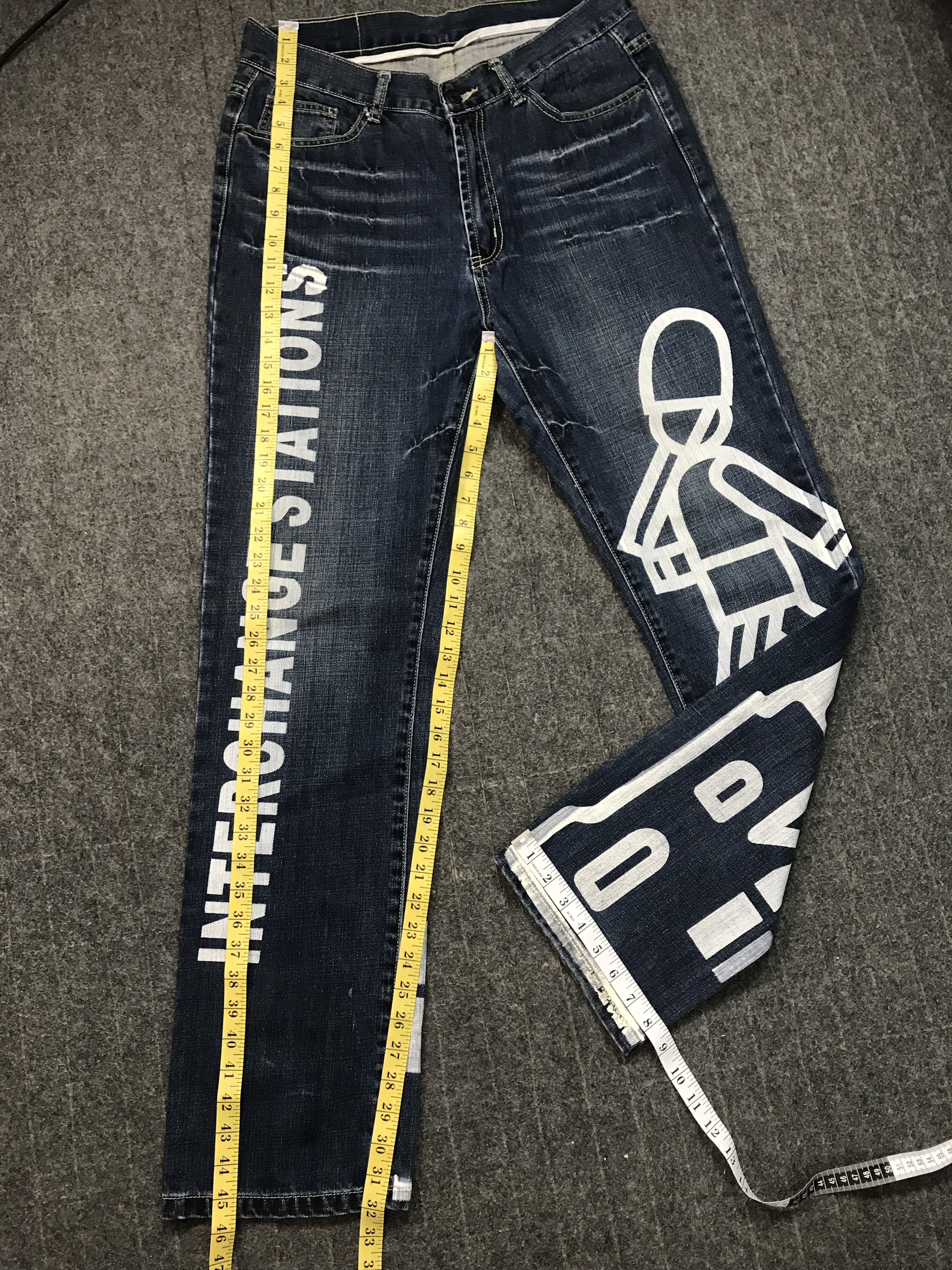 Other Solberry Complex Big Logo Printed Indigo Denim Jeans Size US 32 / EU 48 - 13 Thumbnail