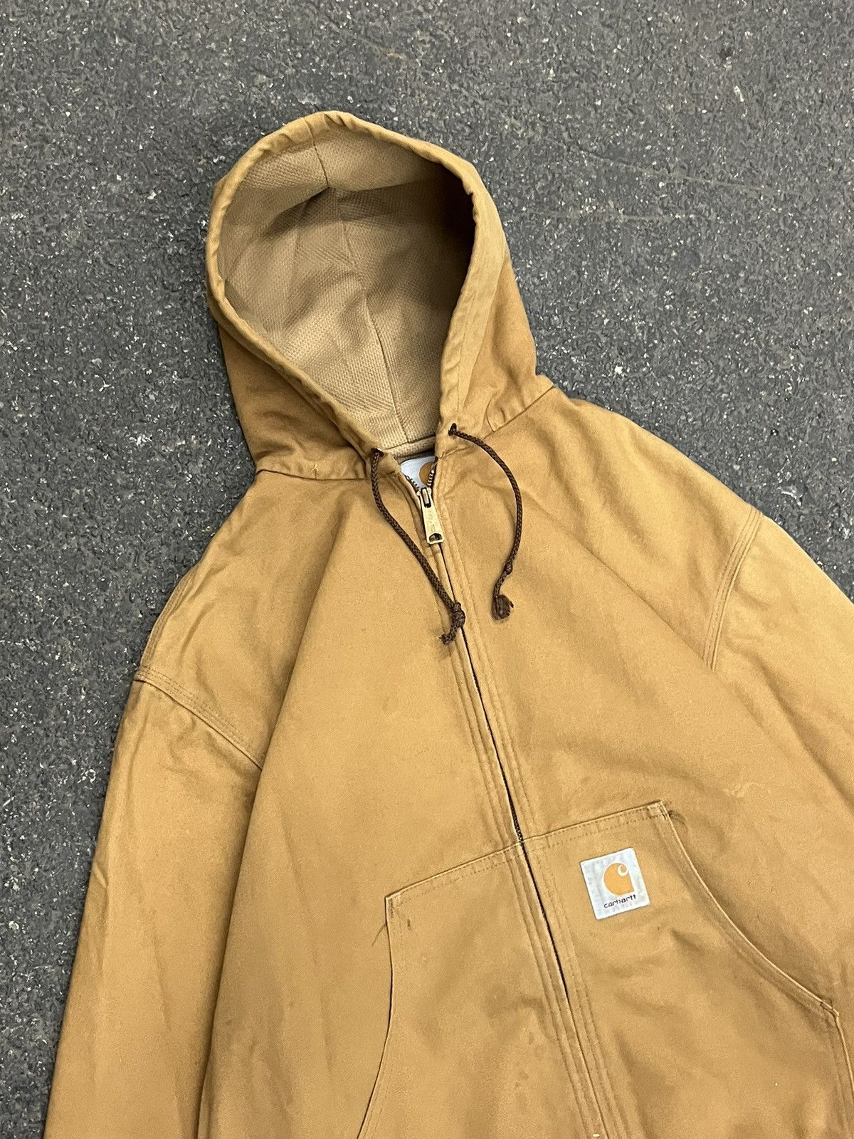 Carhartt × Vintage Carhartt hooded jacket workwear hype streetwear fall skater Size US L / EU 52-54 / 3 - 5 Thumbnail