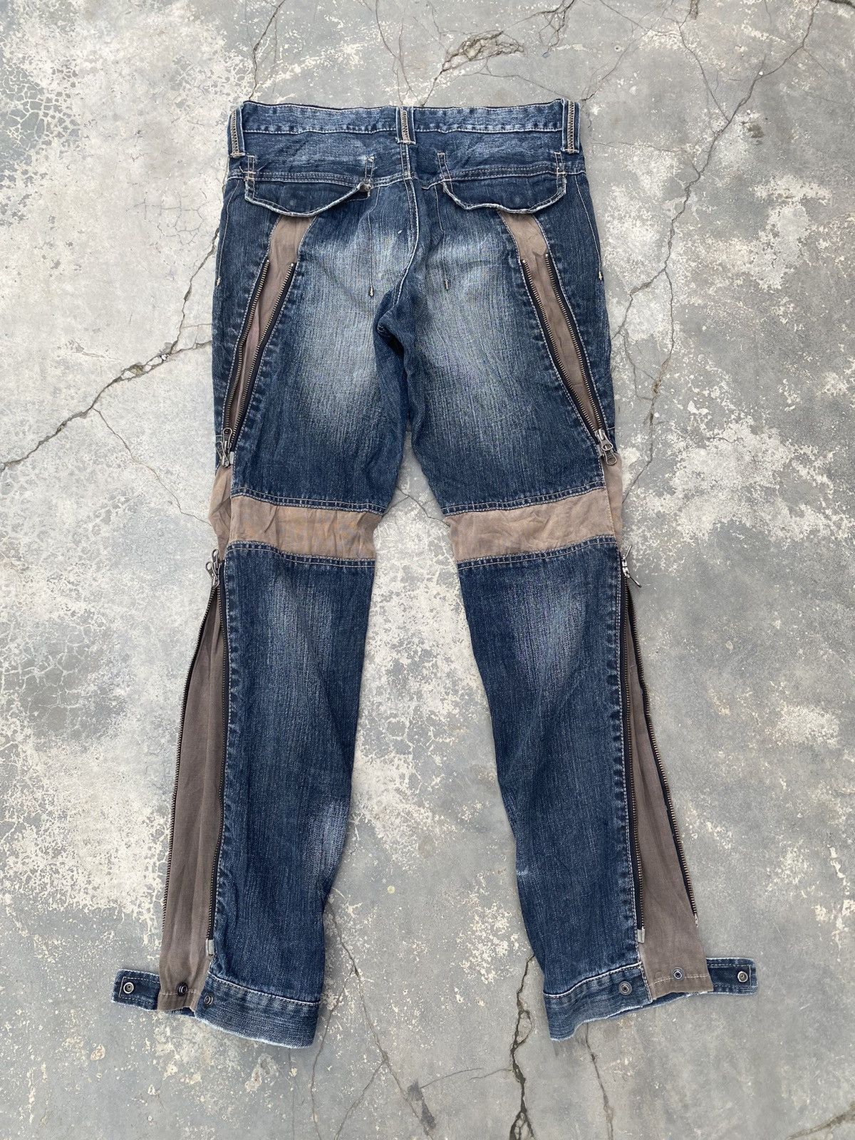 If Six Was Nine PPFM Seditionaries Adjustable Zipper Jeans Size US 31 - 5 Thumbnail