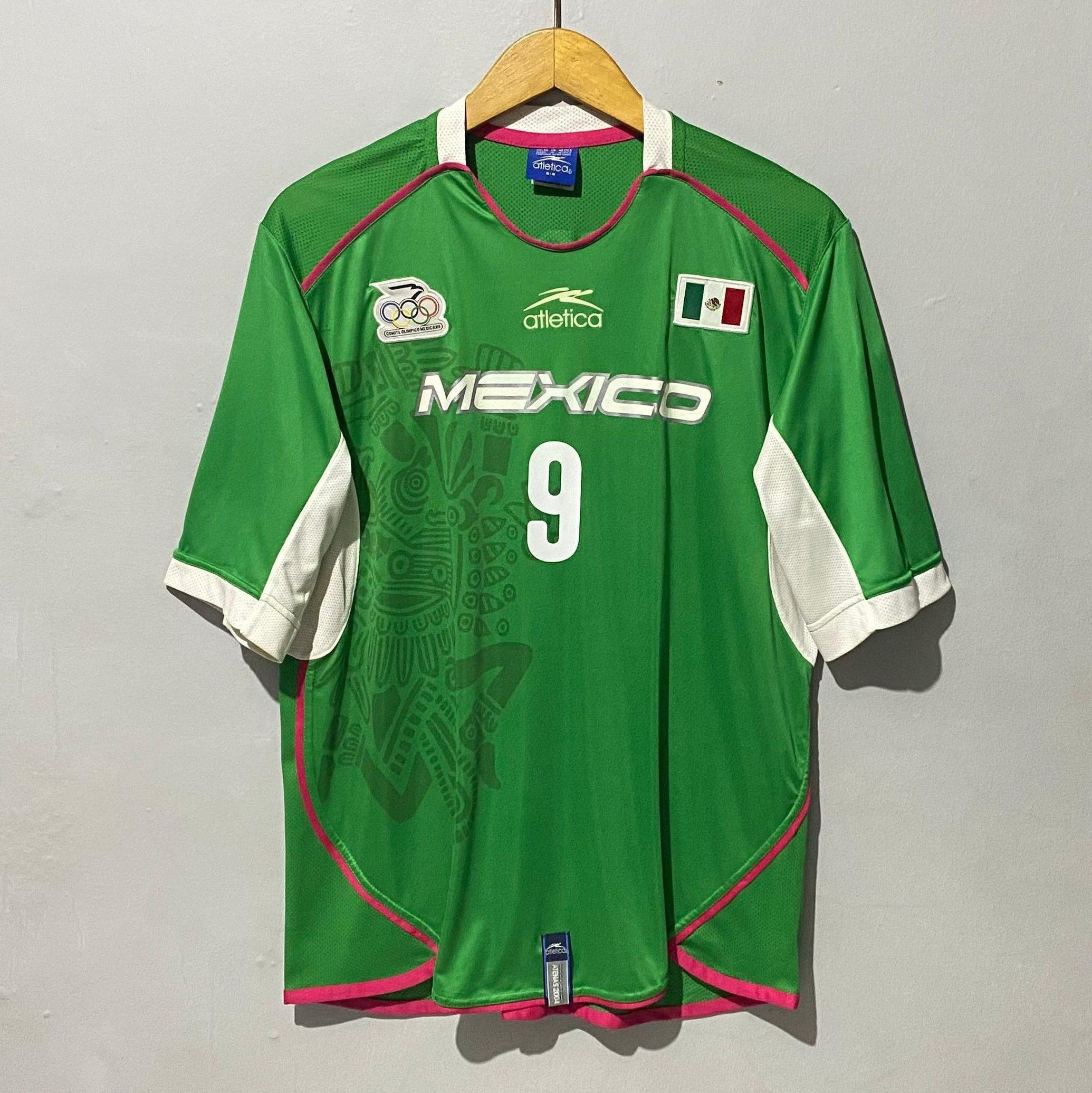 Atletica Mexico Olympic Athen 2004 Home Jersey Omar Bravo Size US M / EU 48-50 / 2 - 1 Thumbnail
