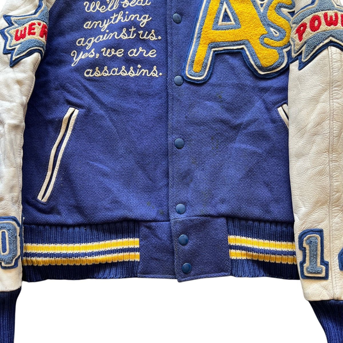Vintage 🔥 Vintage Tm Athletics Beams Varsity Stadium Jacket Size US M / EU 48-50 / 2 - 9 Thumbnail