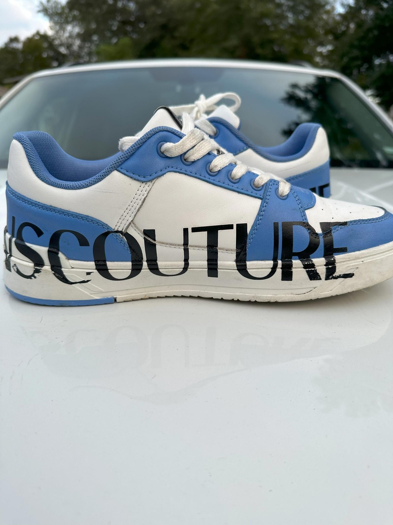 Versace Versace Dunks Blue / White US 10/ EU 43 Size US 10 / EU 43 - 4 Thumbnail