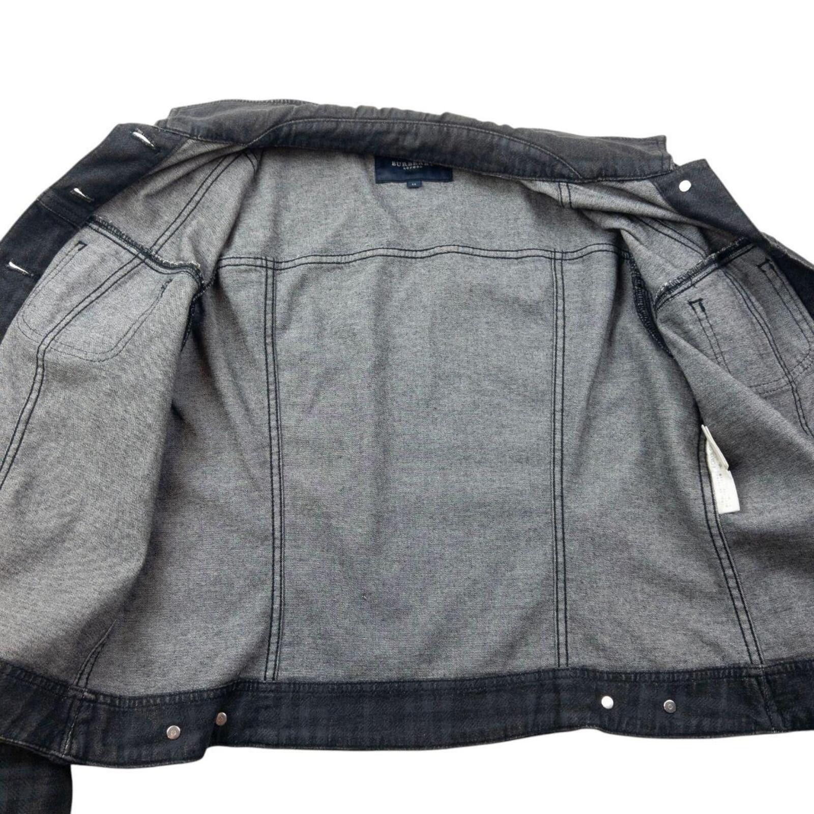 Burberry Vintage 2000s Burberry Nova Check Button Up Denim Jacket S Size S / US 4 / IT 40 - 4 Thumbnail