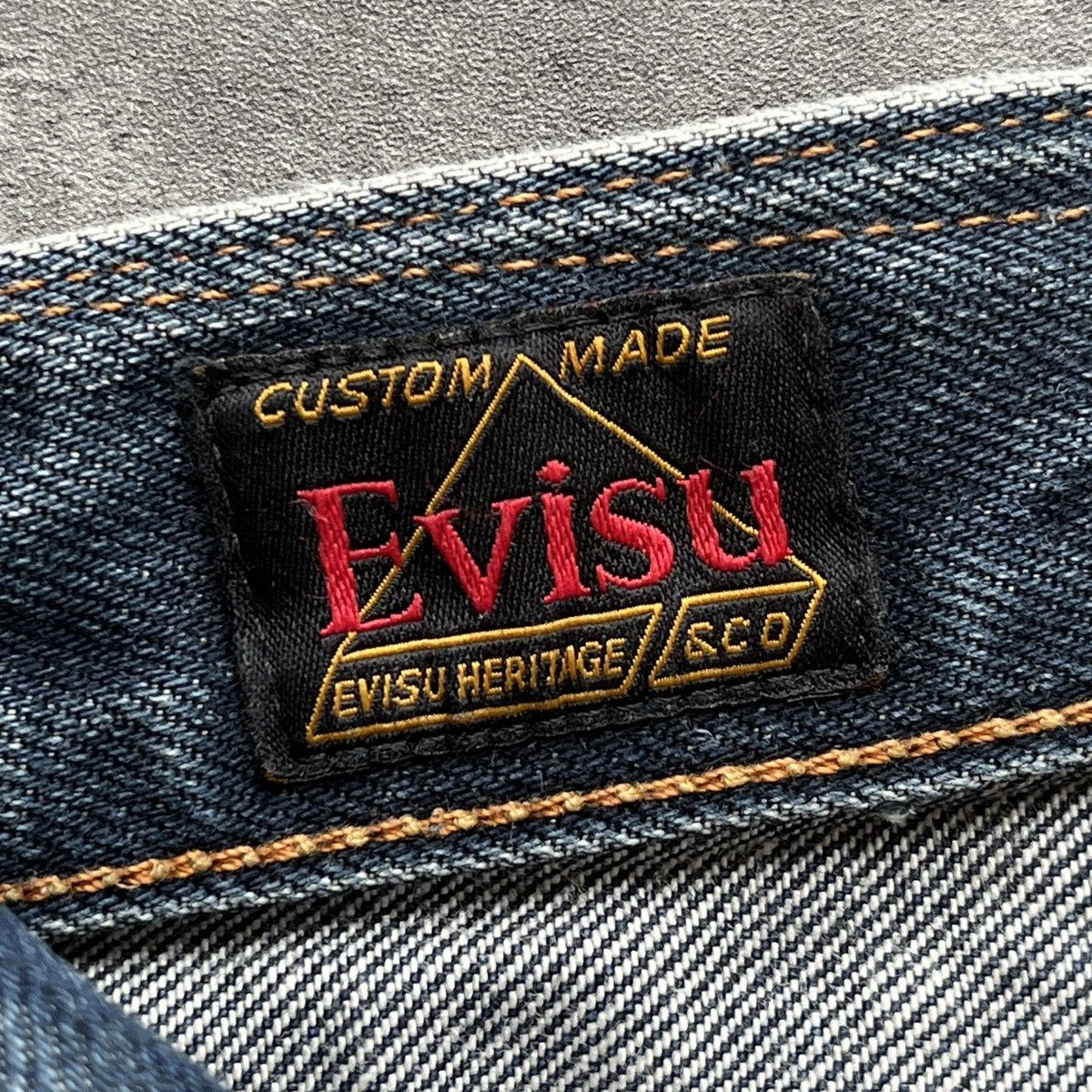 Evisu Evisu No.3 Brush Daicock Washed Selvedge Jeans Size US 33 - 6 Thumbnail