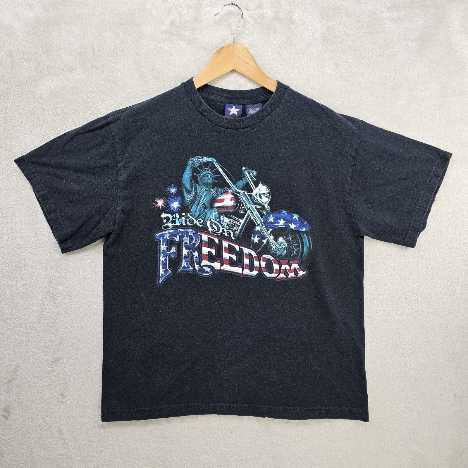 Other Vintage Ride On Freedom Shirt Large Statue Liberty Y2K Size US L / EU 52-54 / 3 - 2 Thumbnail
