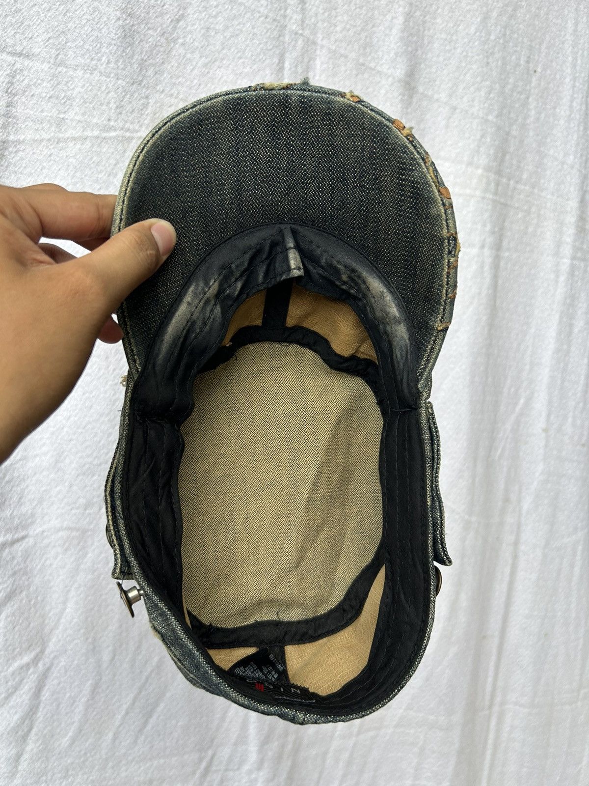 If Six Was Nine × Japanese Brand × Le Grande Bleu (L.G.B.) Distressed vintage nicole denim hats Size ONE SIZE - 6 Thumbnail