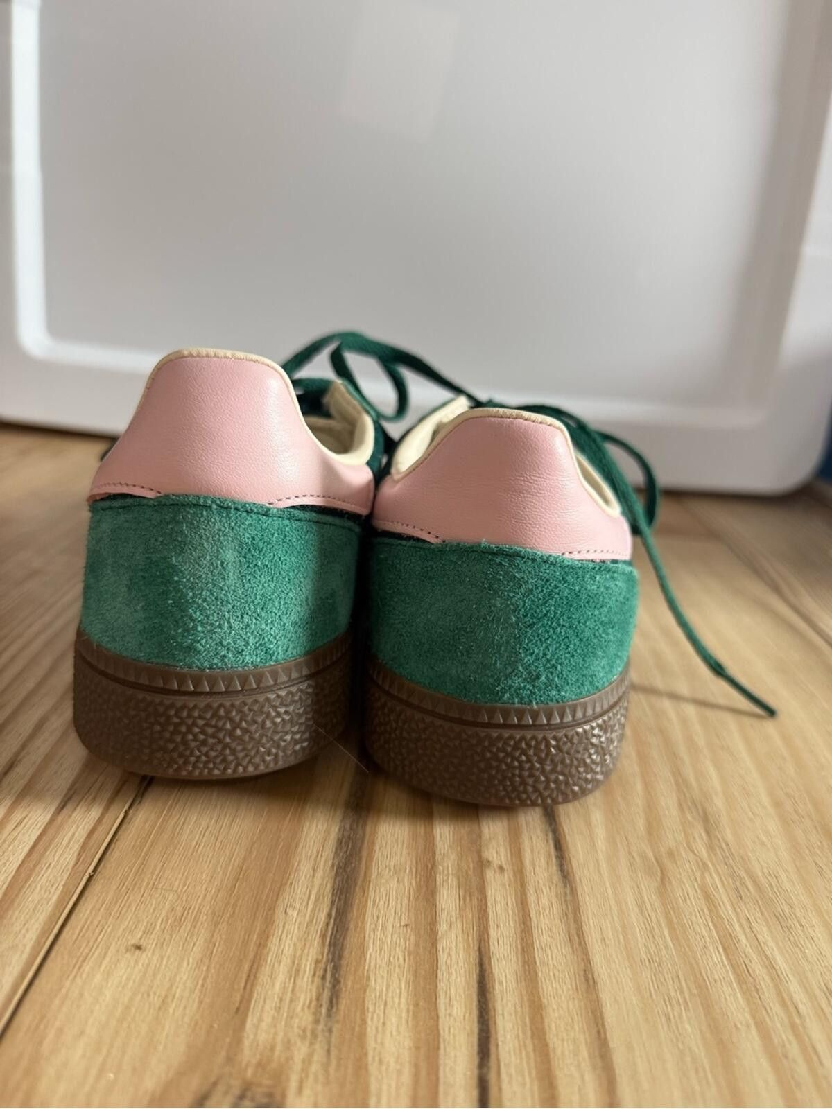 Adidas adidas Teal and Pink Suede Sneakers Size US 7 / IT 37 - 4 Thumbnail