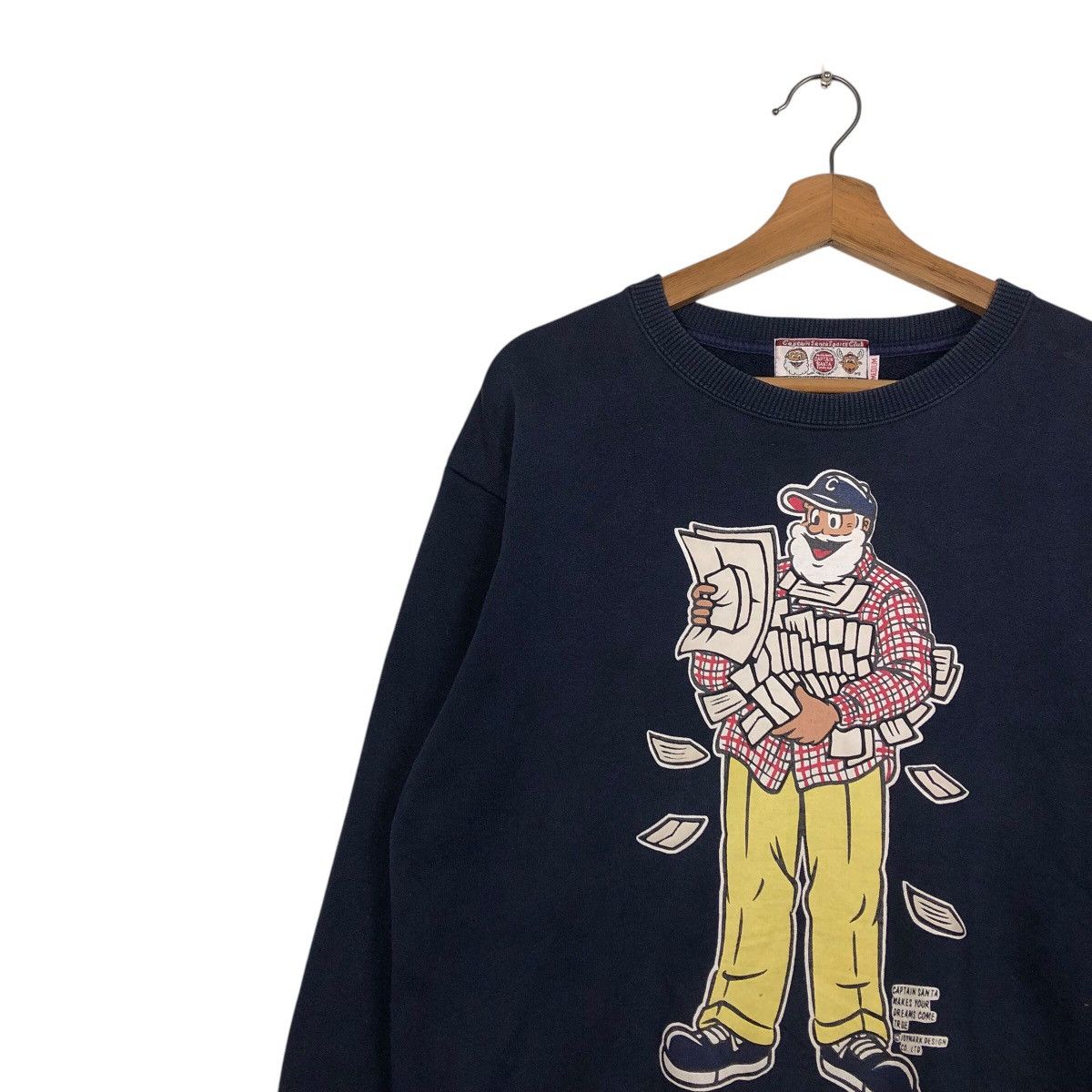 Hysteric Glamour 📌Vintage Captain Santa Sports Club Big Logo Sweatshirt Size US M / EU 48-50 / 2 - 8 Thumbnail