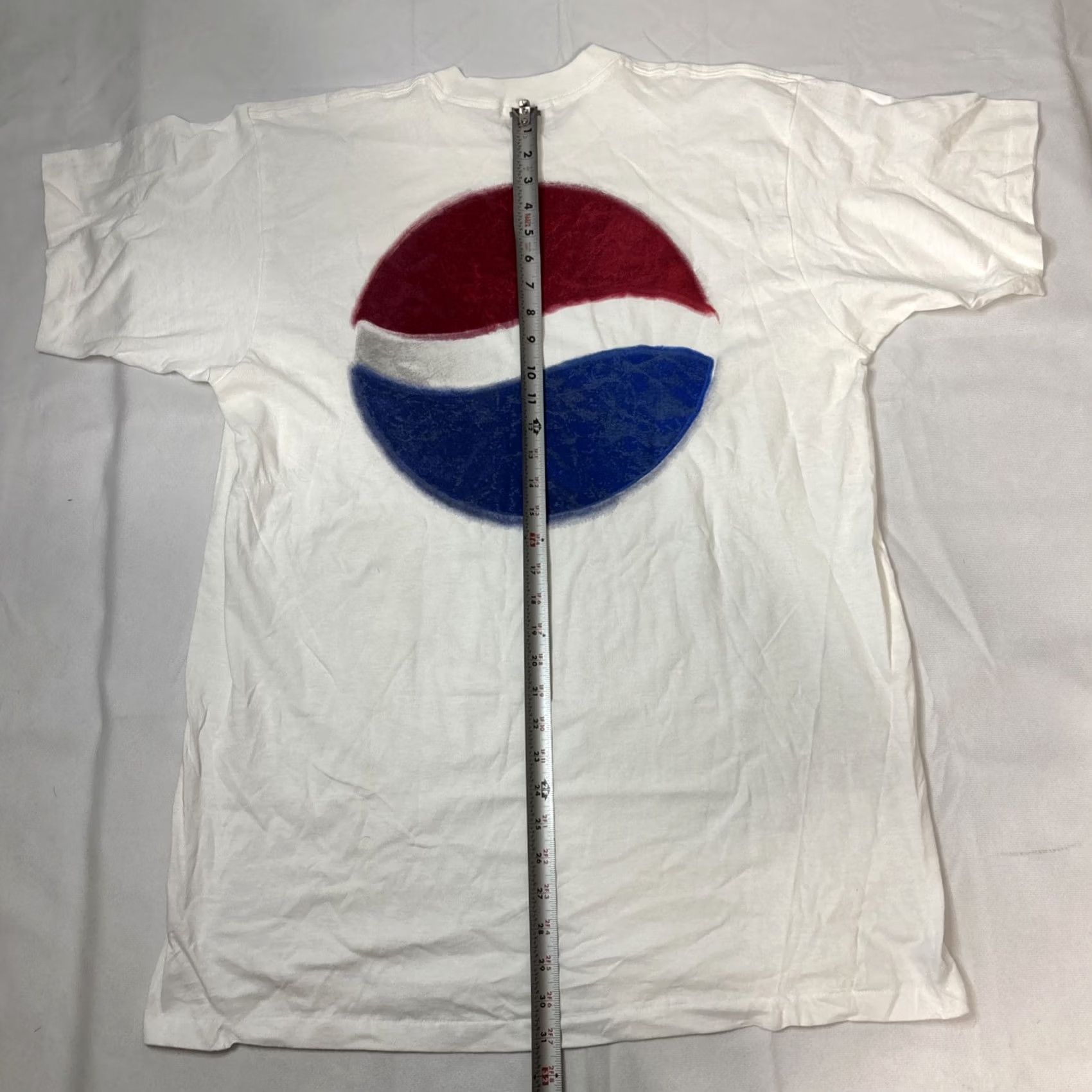 Doublet VINTAGE Pepsi T Shirt Mens XL White Promo Double Sided Single Stitch 90s Mens T-Shirt 1990s 90s Logo Cotton Jersey Short Sleeve Crew Neck All Seasons Size US XL / EU 56 / 4 - 7 Thumbnail