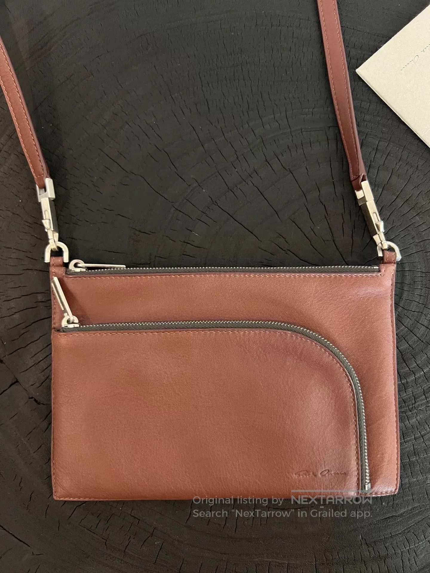 Rick Owens Rick Owens Red Cowhide Crossbody Bag. Size ONE SIZE - 1 Thumbnail