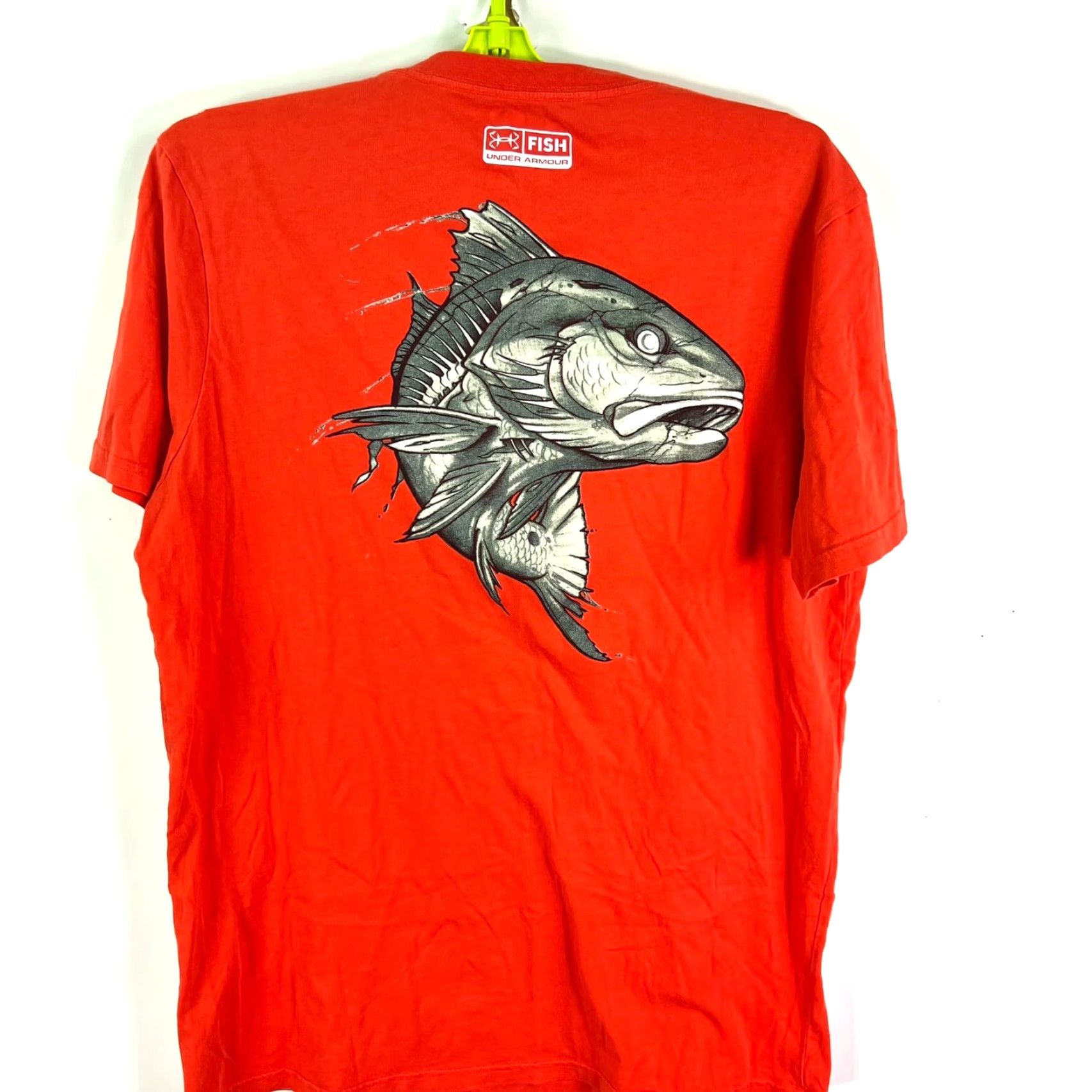 Under Armour Under Armour Heat Gear Fish T Shirt Adult M Orange Short Sleeve Size US M / EU 48-50 / 2 - 6 Thumbnail