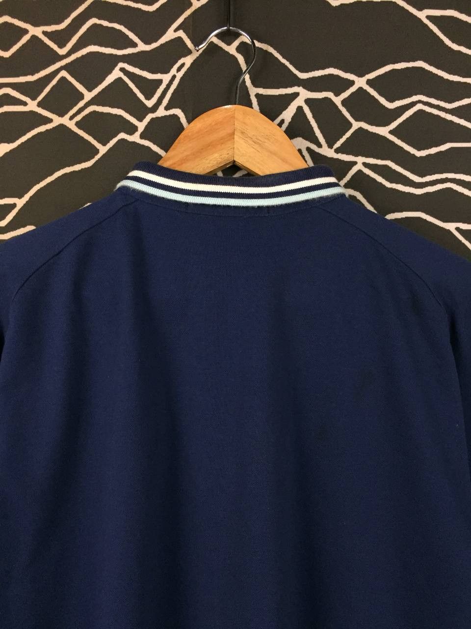 Japanese Brand VAN JAC Japan Embroidered Logo Tipped Mock Neck Polo Shirt Size US L / EU 52-54 / 3 - 10 Thumbnail