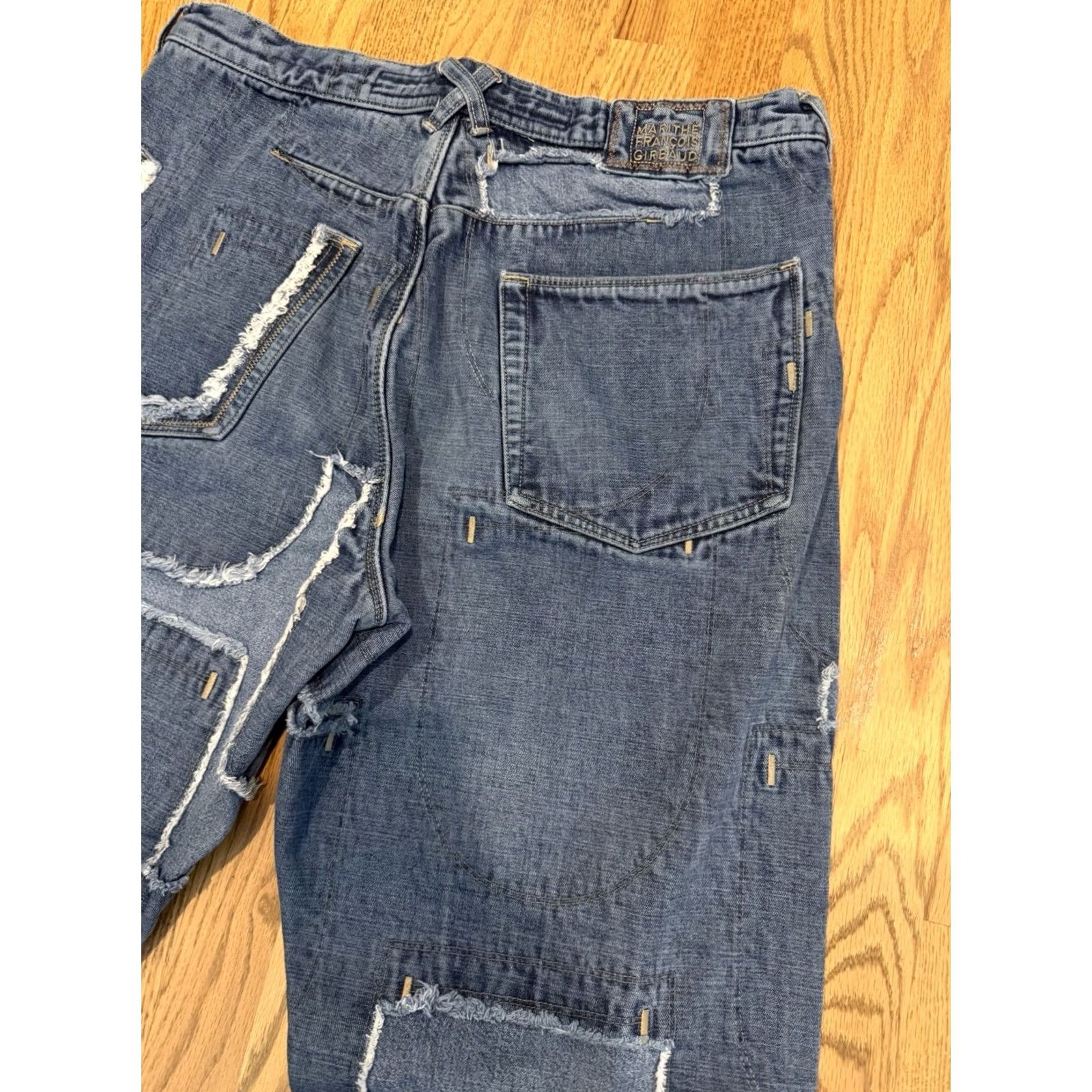 Denime VINTAGE Girbaud Denim Jeans Men’s 36 34x32.5 Patchwork Wide-Leg 90s Hip Hop Vintage Baggy Size US 36 / EU 52 - 4 Thumbnail