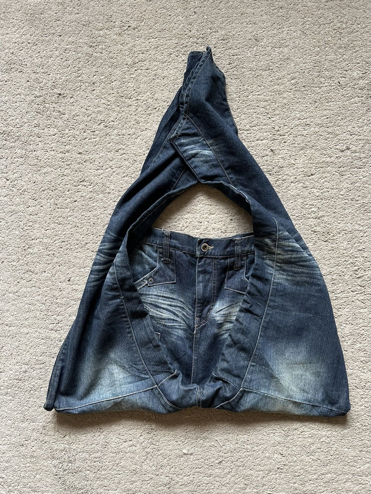 PPFM 2000s PPFM Destruct Product J Cut Jeans Transform Bag Size US 30 / EU 46 - 15 Thumbnail