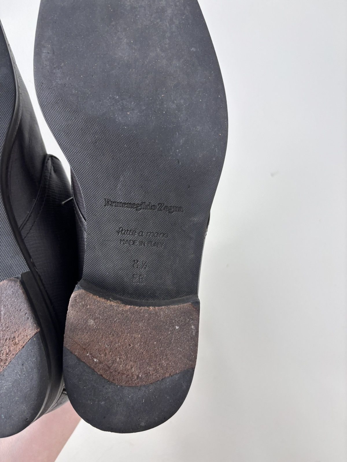 Ermenegildo Zegna Ermenegildo Zegna Men’s Dark Brown Leather Chukka Boots Size US 9.5 / EU 42-43 - 17 Thumbnail