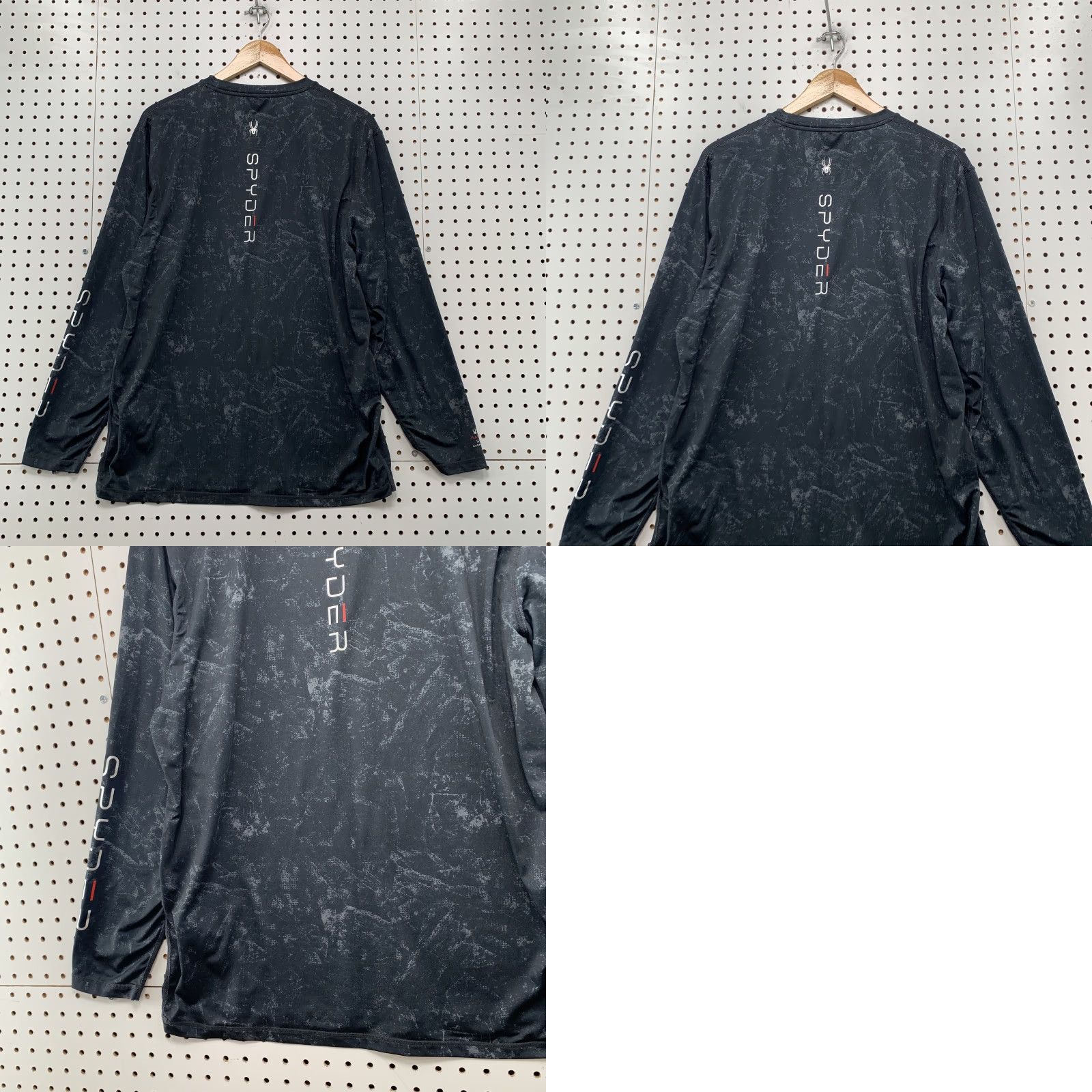 Spyder Spyder Rash Guard Shirt Mens Medium Gray Long Sleeve Swim Size US M / EU 48-50 / 2 - 8 Thumbnail