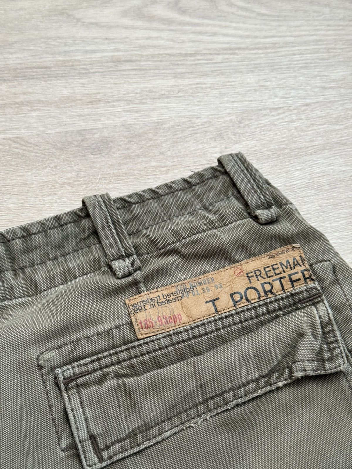 Freeman T. Porter Vintage 00’s Freeman T. Porter Military Baggy Cargo Shorts Size US 36 / EU 52 - 5 Thumbnail
