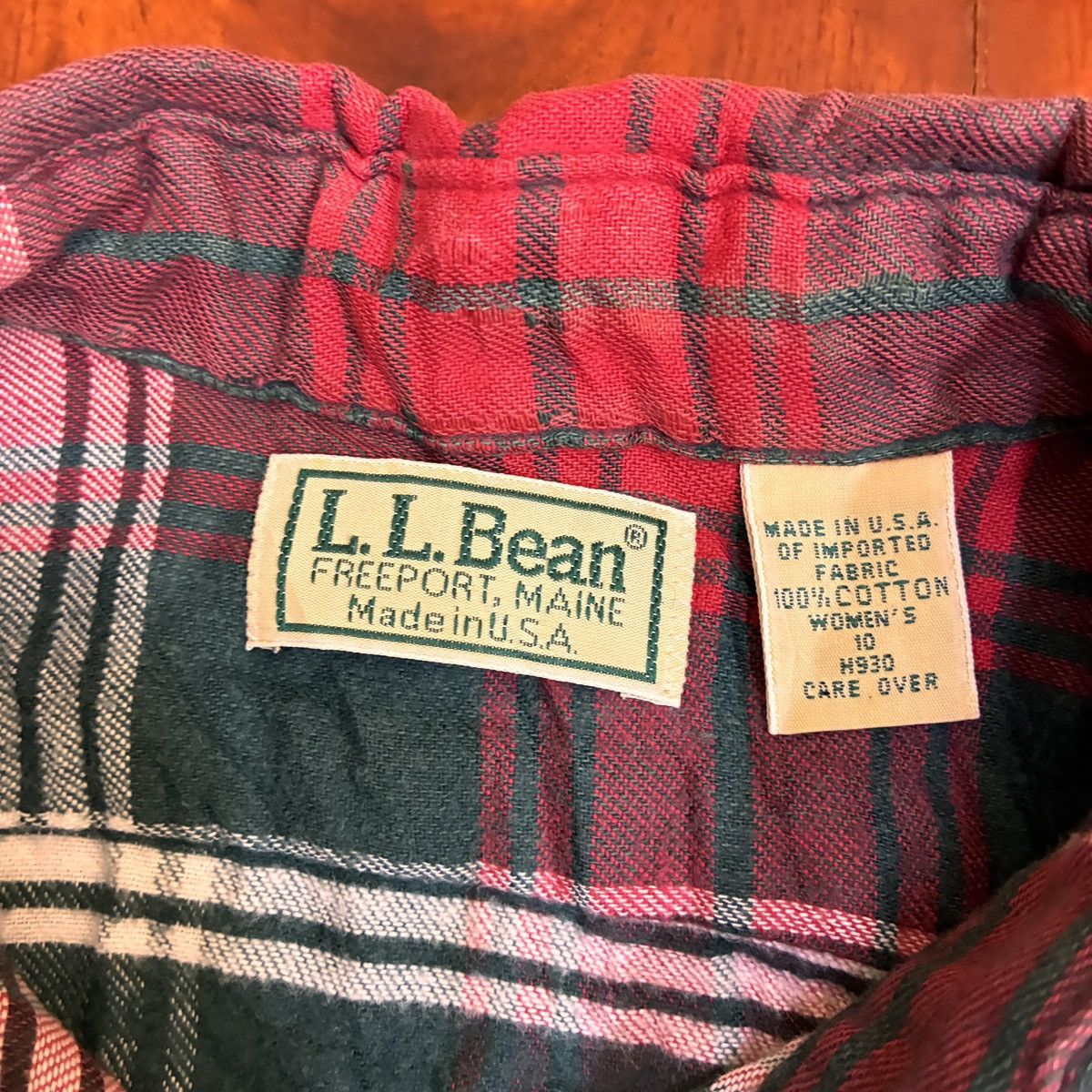 L.L. Bean Ll beans Flannel Ladies Vintage Size L / US 10 / IT 46 - 4 Thumbnail