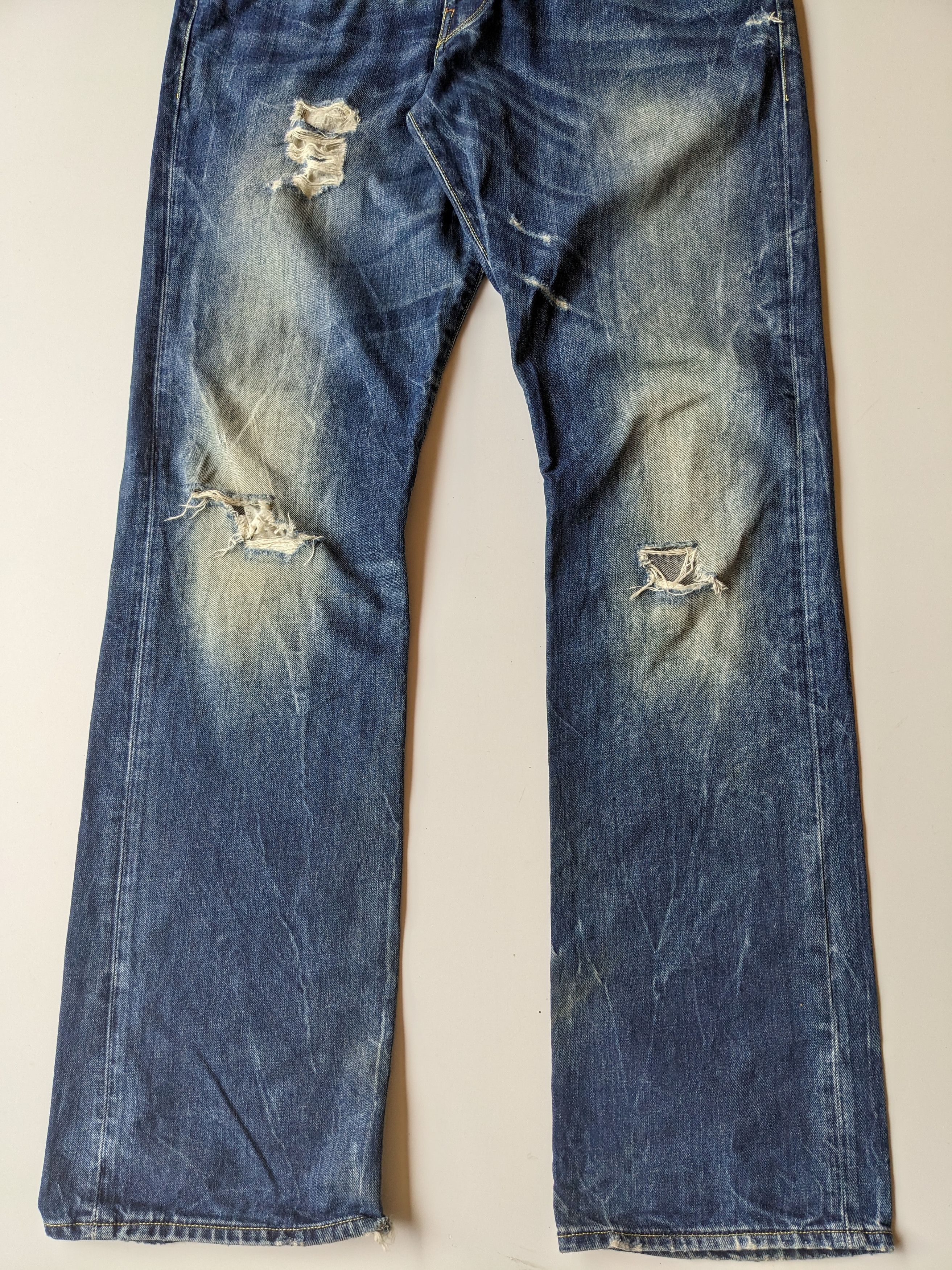 G-Star G Star Raw 3301 distressed faded jeans Size US 34 / EU 50 - 4 Thumbnail